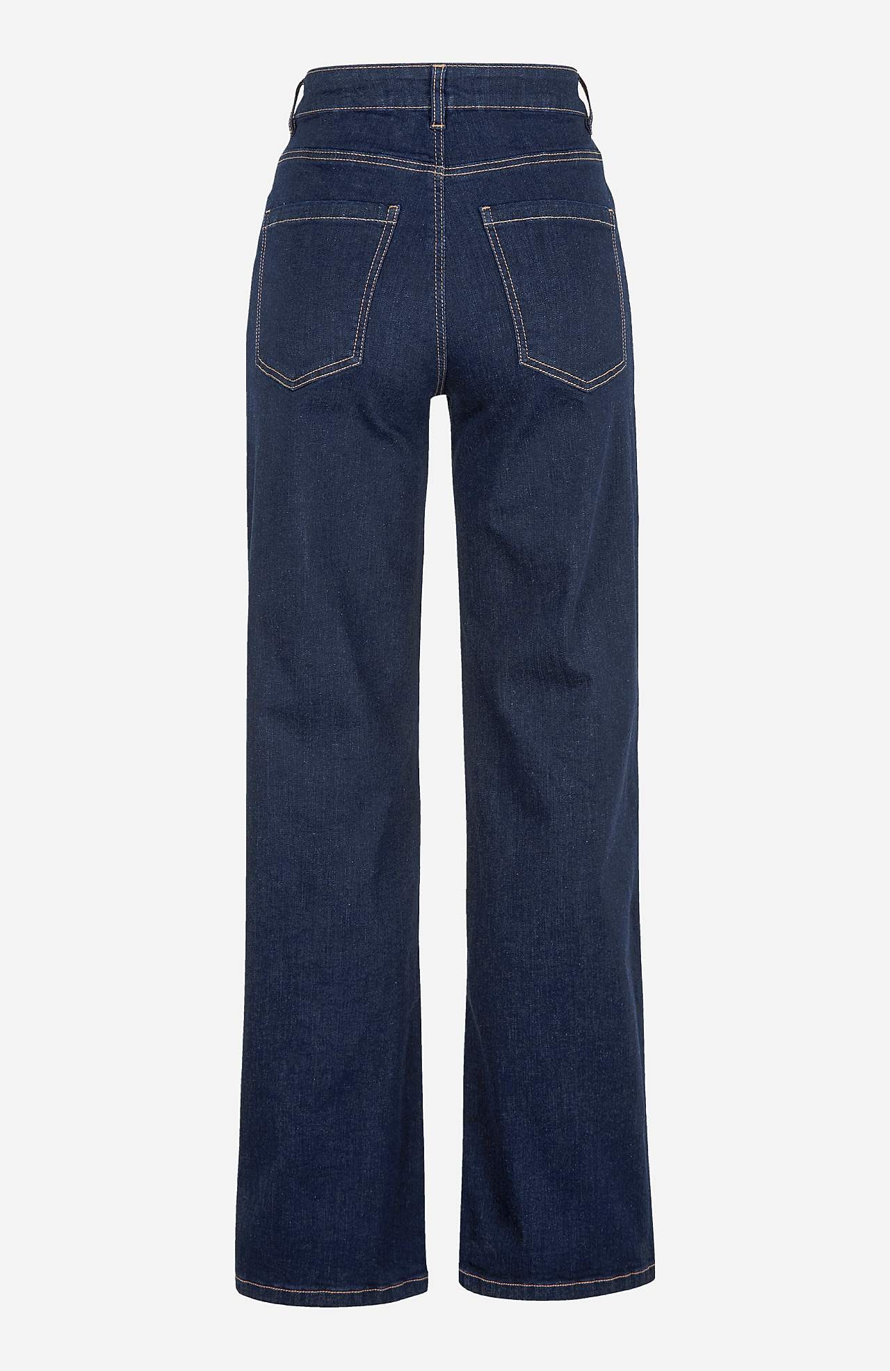 Breite Jeans mit hoher Taille