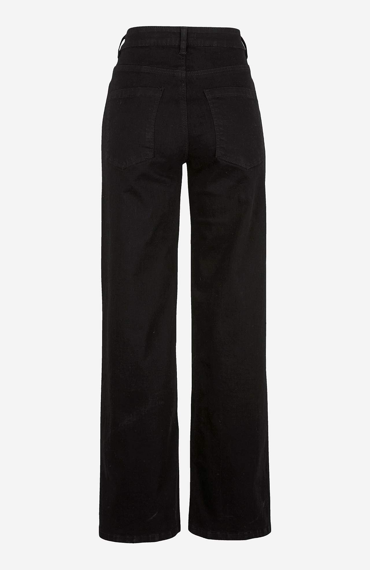Breite Jeans mit hoher Taille