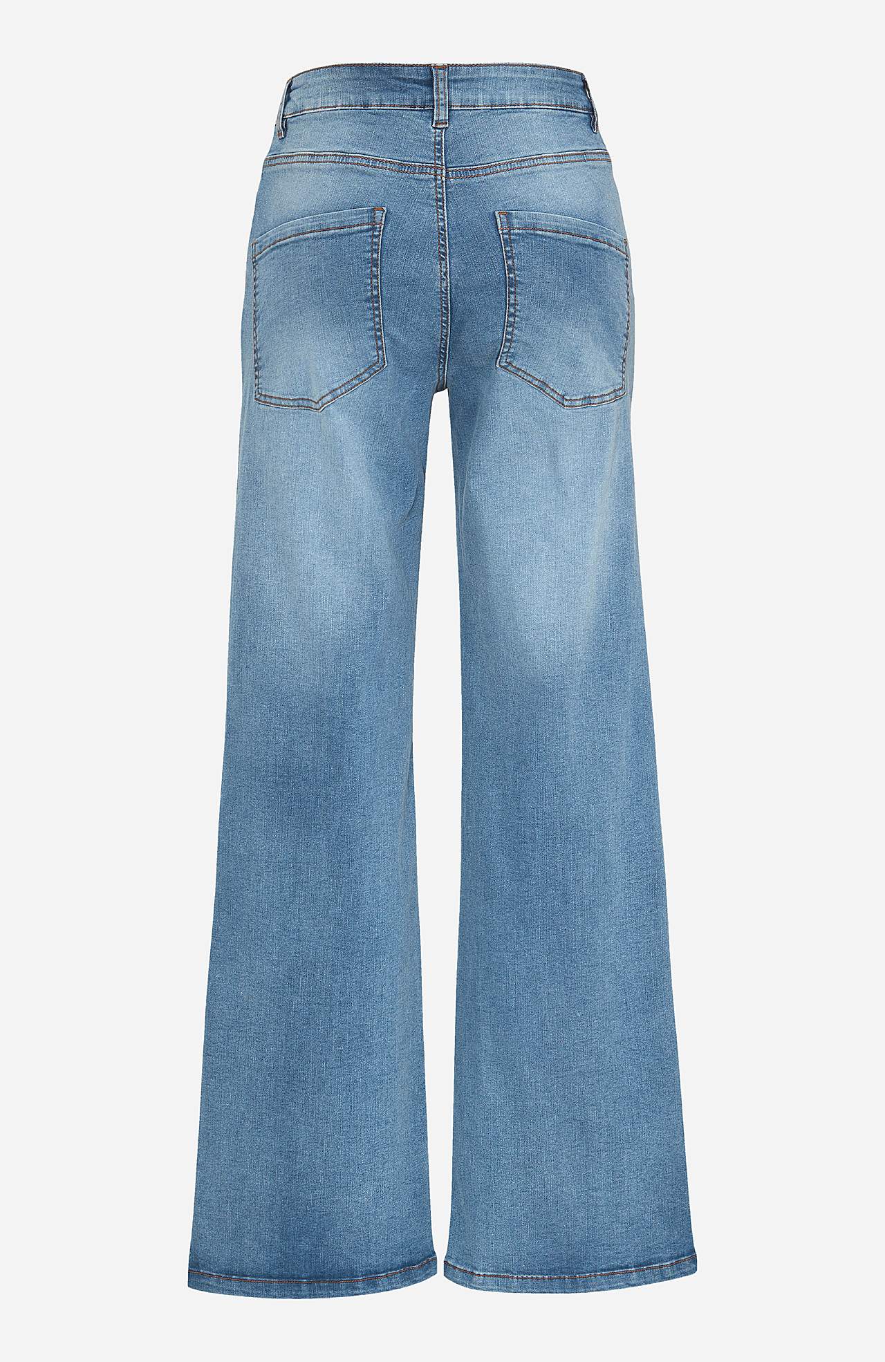 Breite Jeans mit hoher Taille