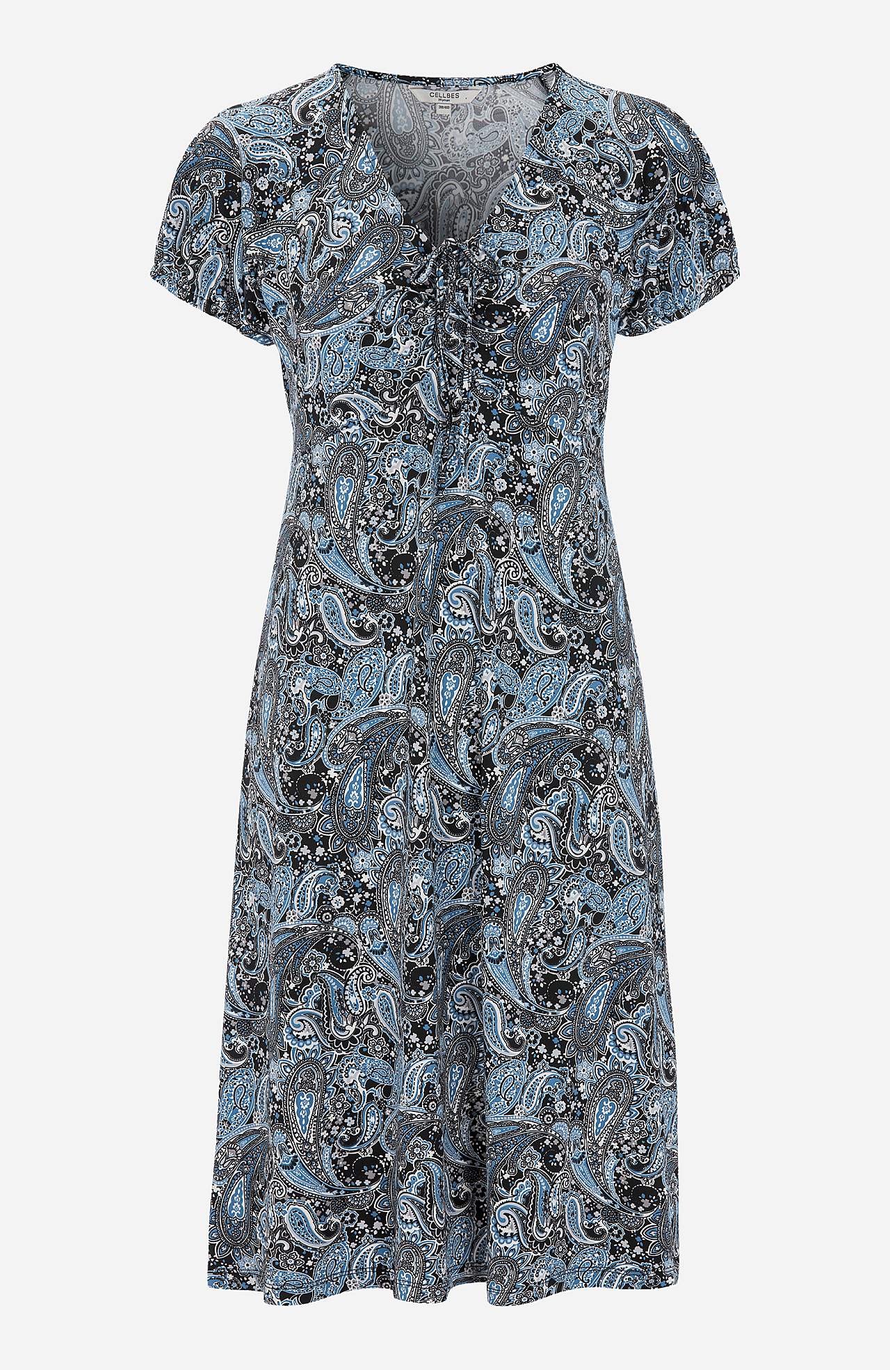 Gemustertes Jerseykleid