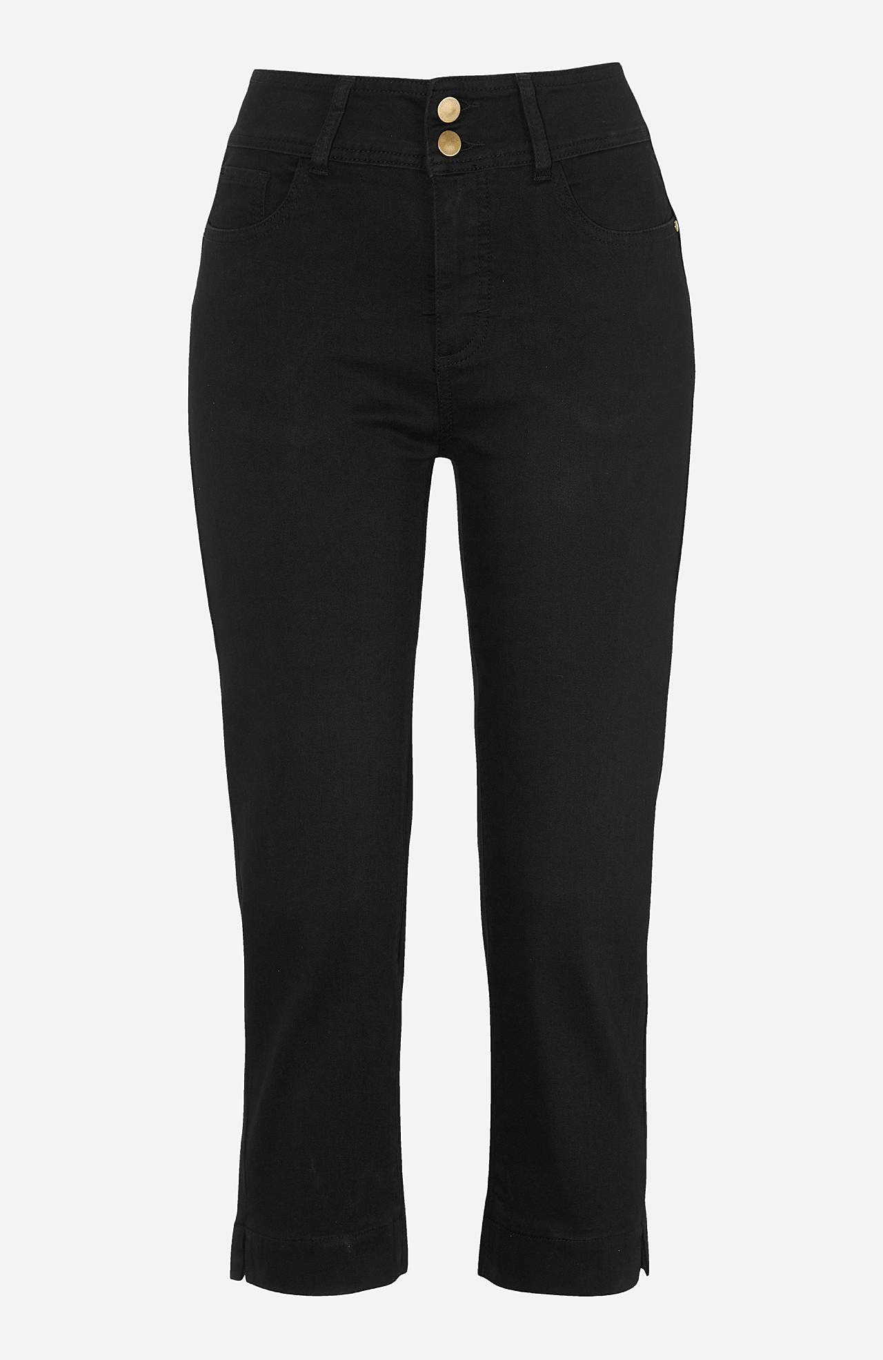 Elastische Cropped Jeans mit modellierendem Effekt
