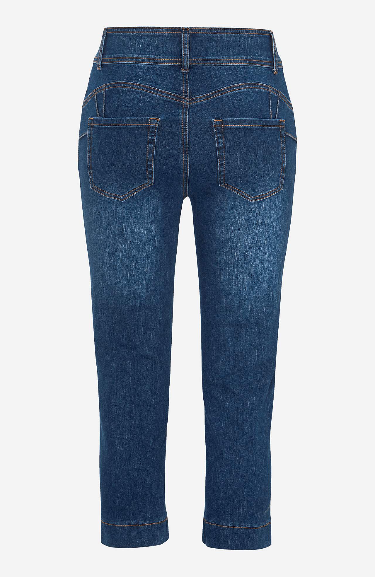 Elastische Cropped Jeans mit modellierendem Effekt