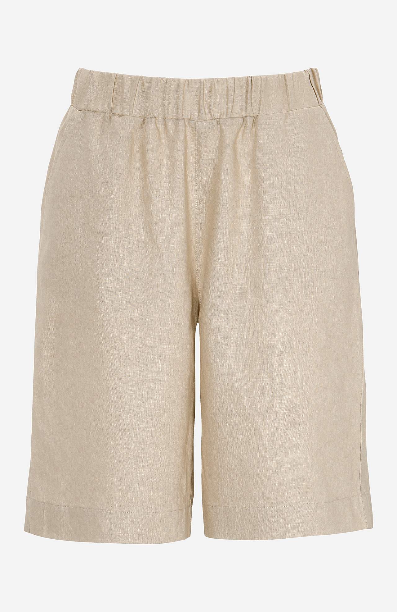 Leinenshorts Premium mit Gummiband in der Taille