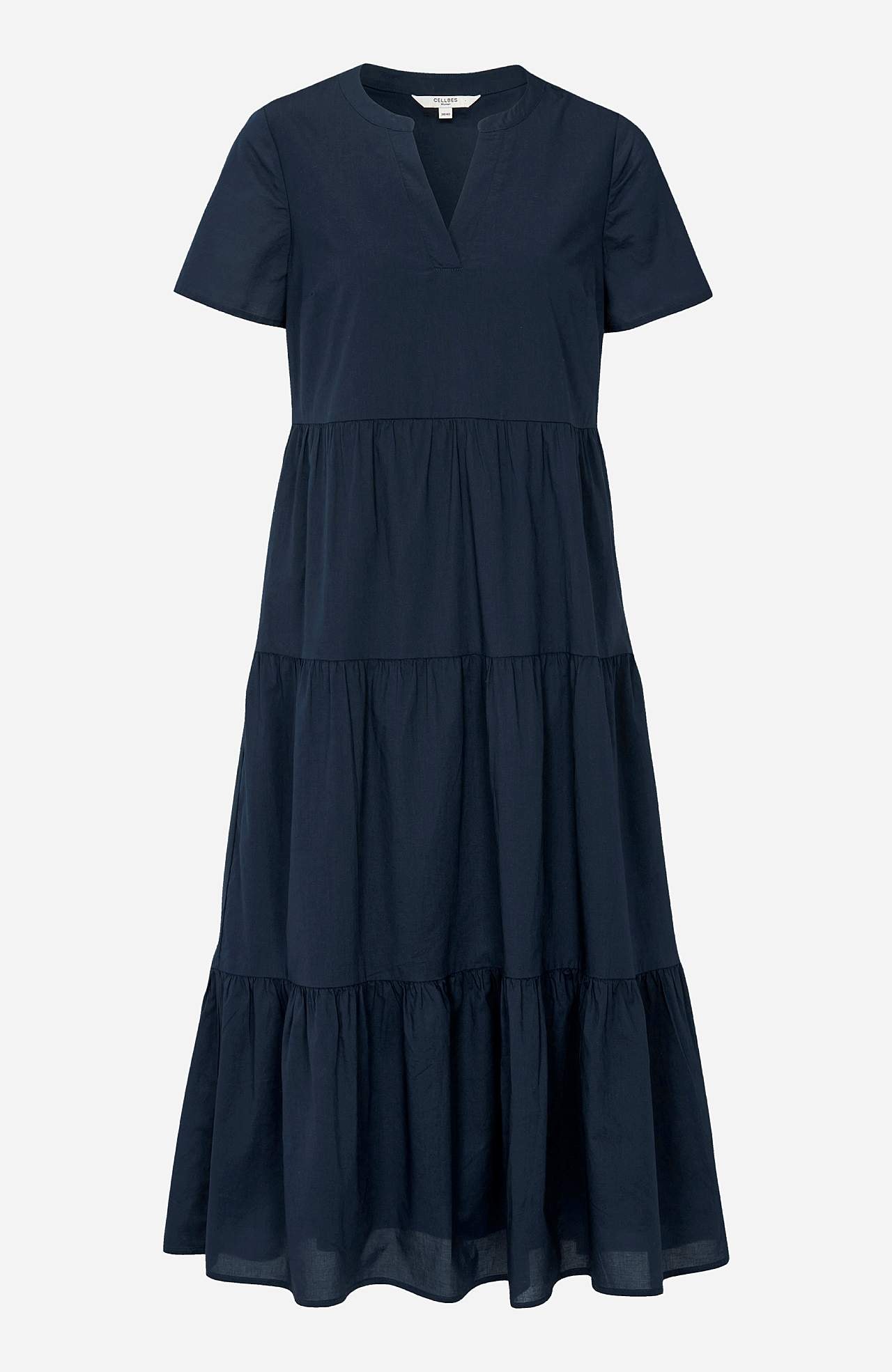 Baumwollkleid mit Volant Asta