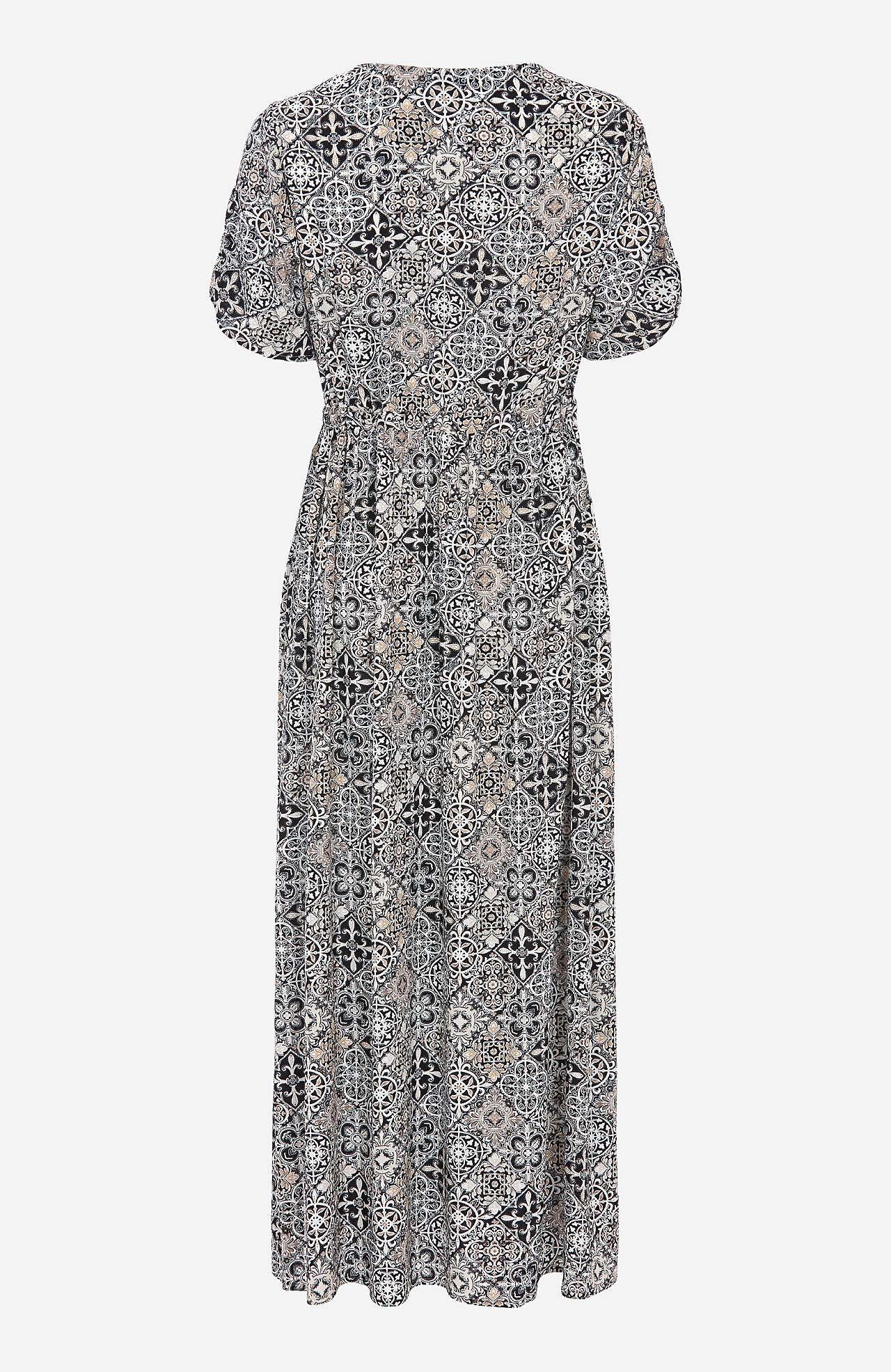 Kleid aus Krepp mit Bindeband in der Taille Mia