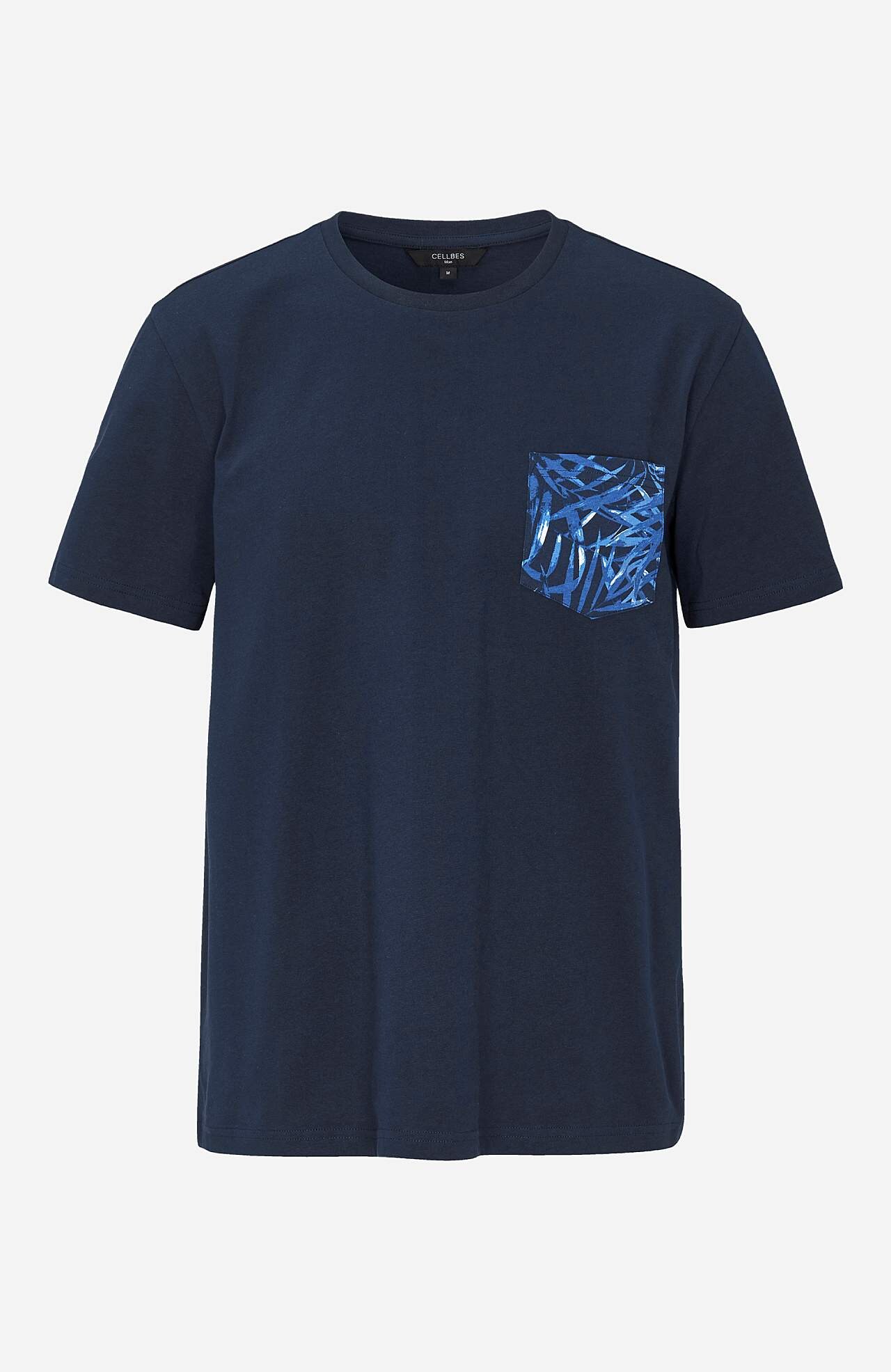 T-Shirt mit Brusttasche Elon 2er-Pack