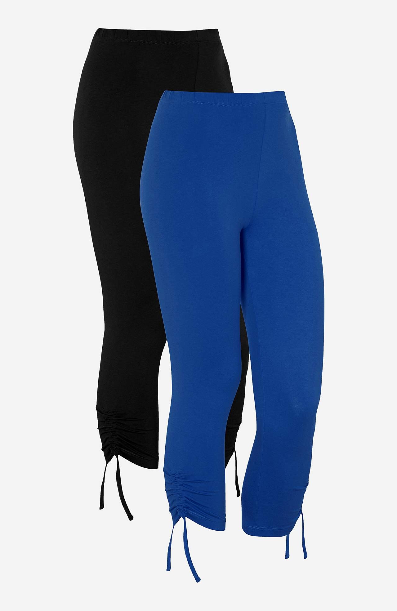 Capri-Leggings mit Kordelzug am Beinsaum Astrid 2er-Pack