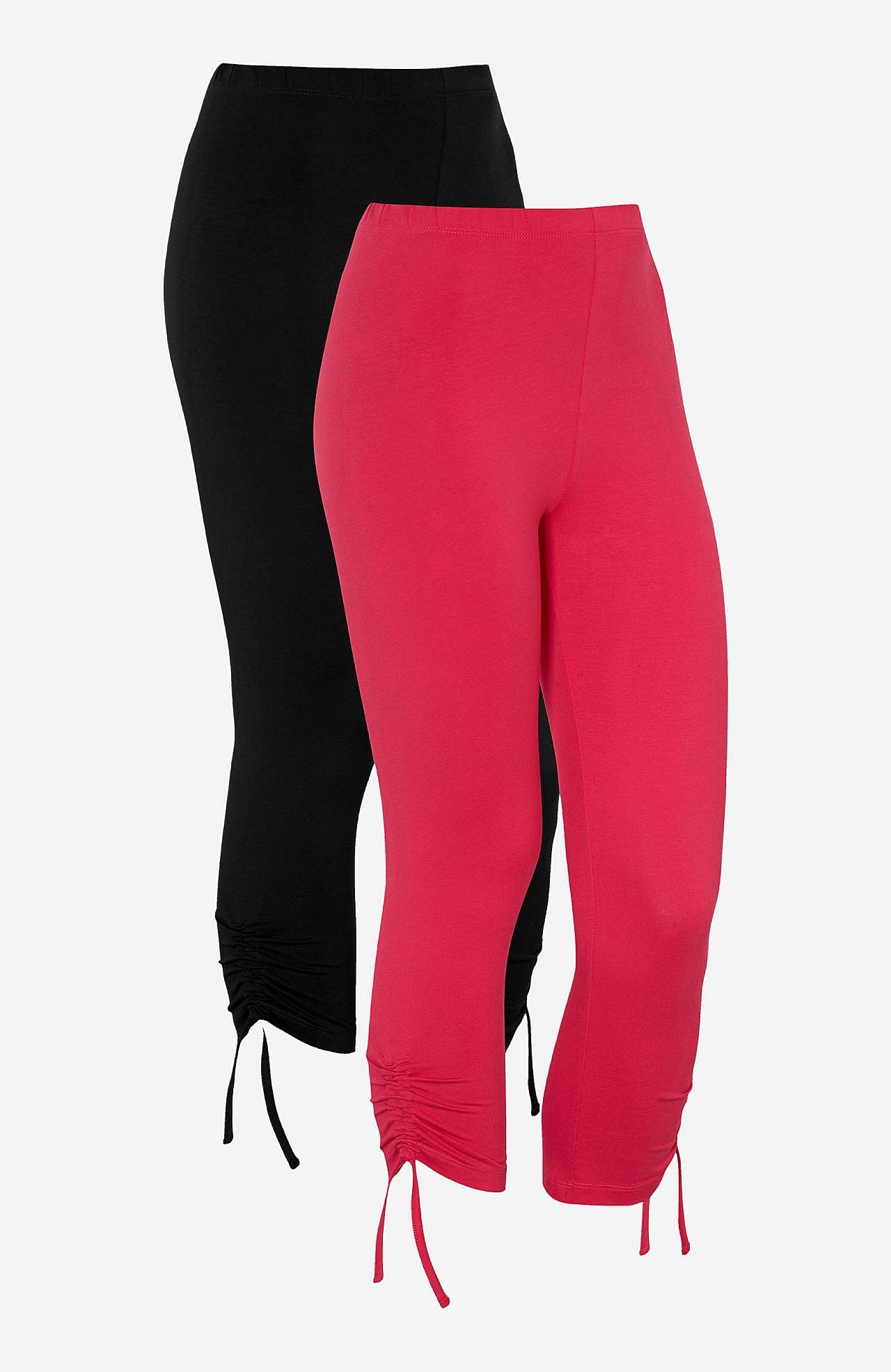 Capri-Leggings mit Kordelzug am Beinsaum Astrid 2er-Pack
