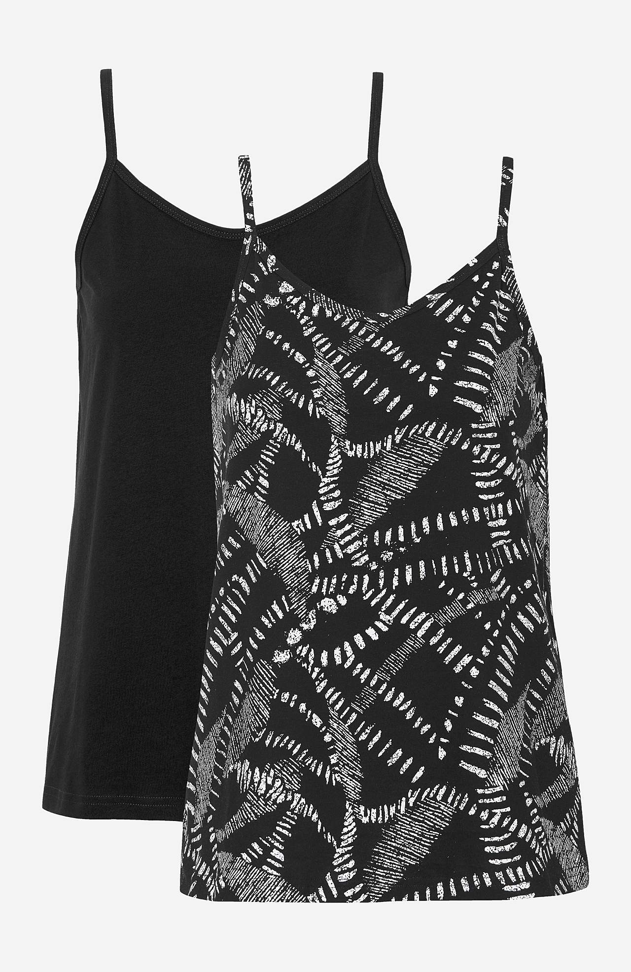 Tanktops aus Baumwolle Matilda 2er-Pack