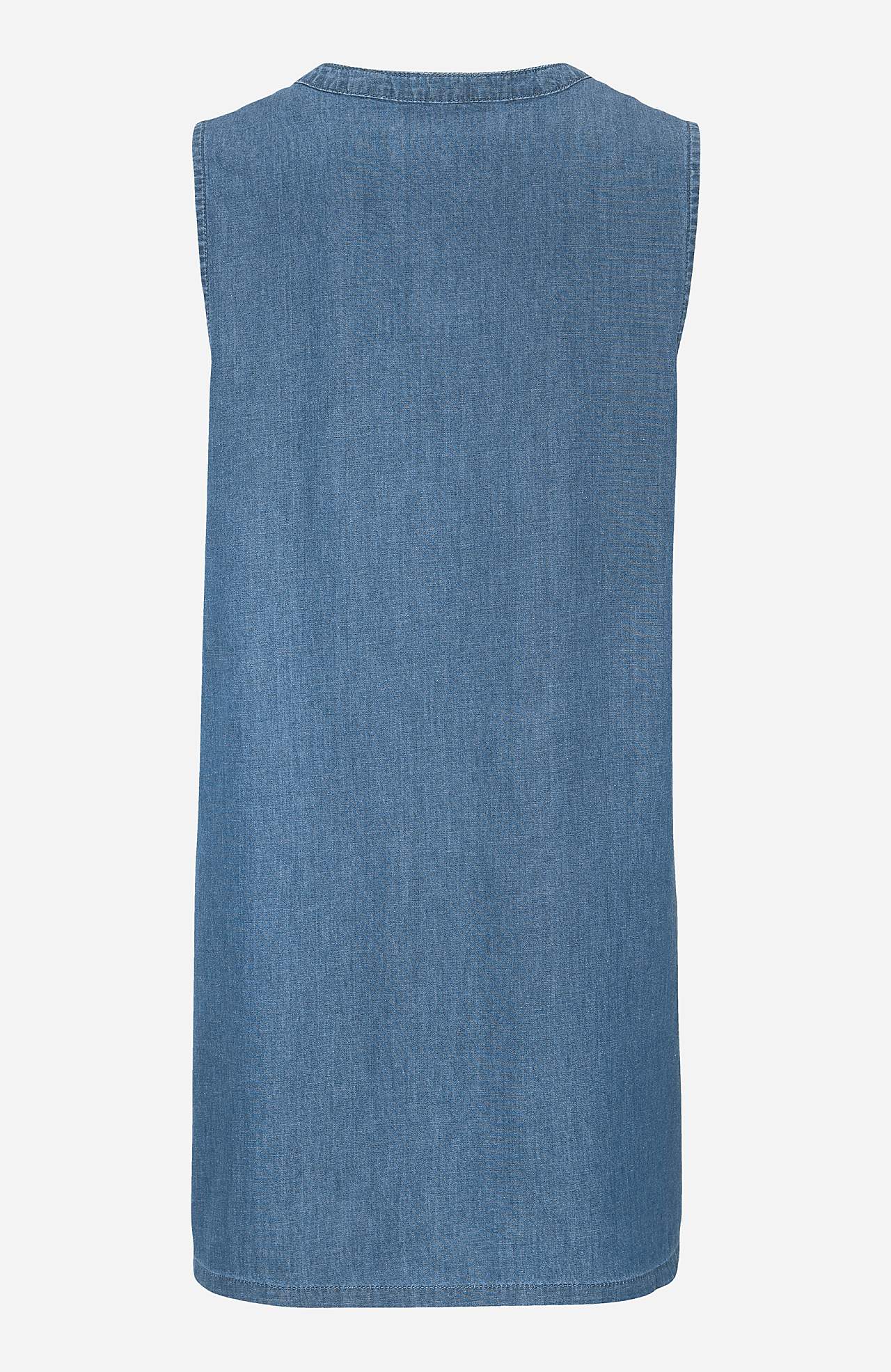 Ärmellose Denim-Tunika