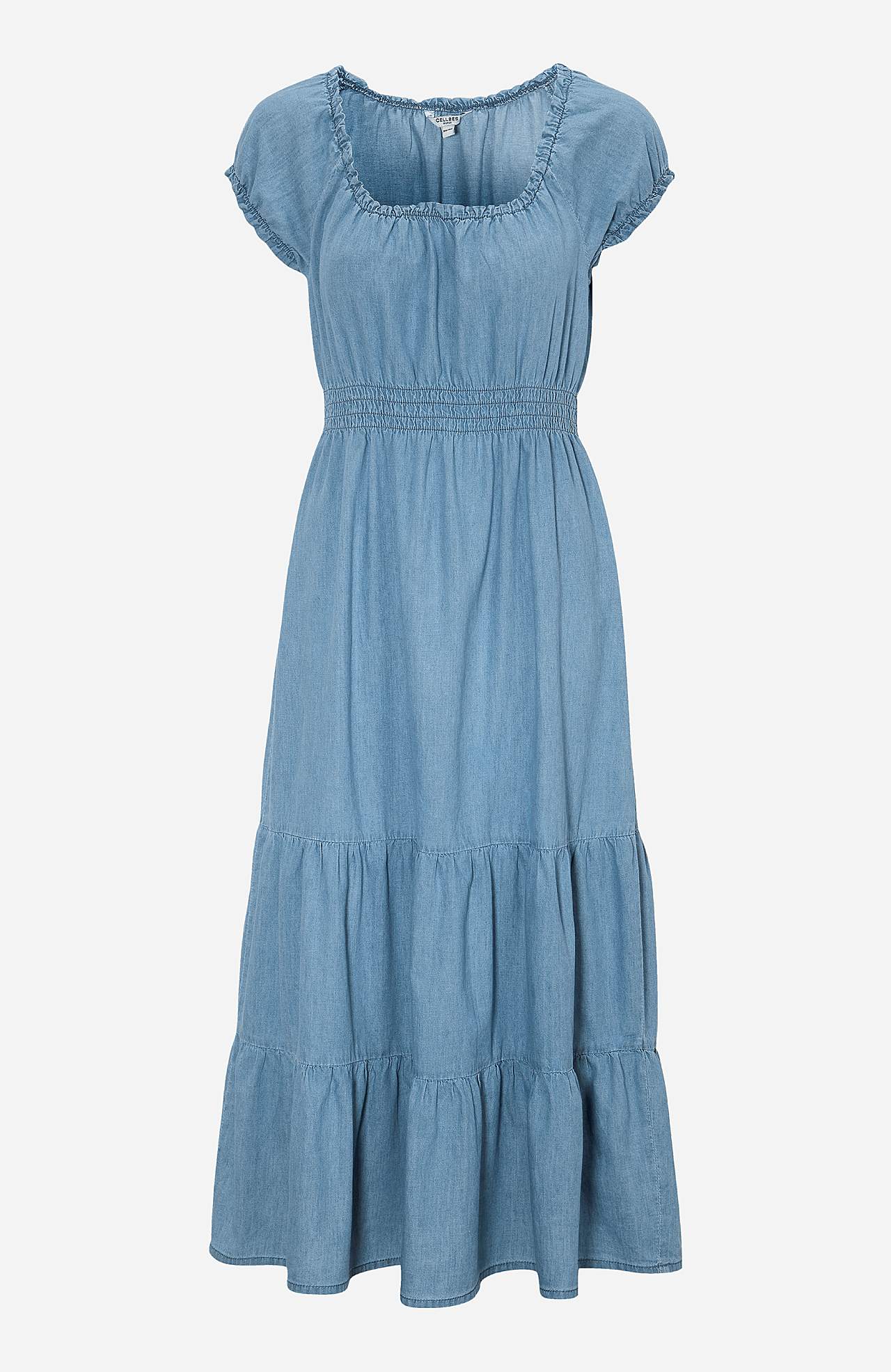 Jeanskleid mit Volants Elsy