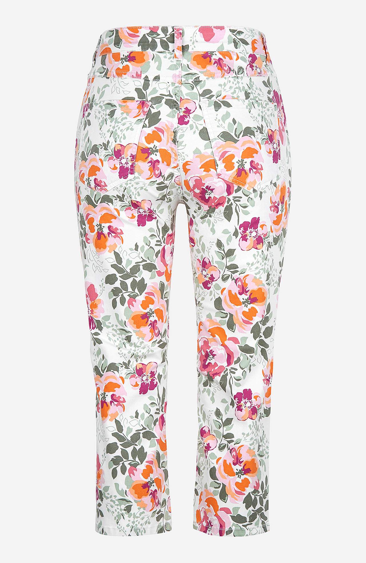 Caprihose mit einem Blumen-Muster