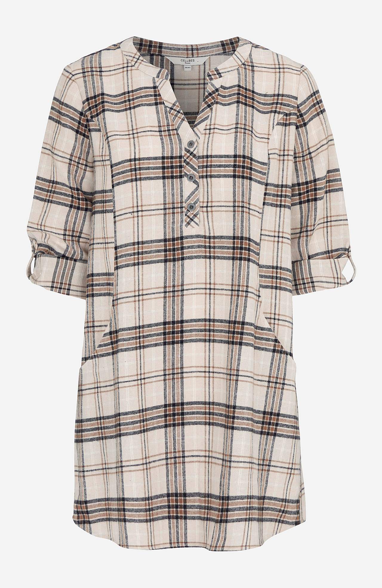 Kariert Tunika aus Flanell Christine
