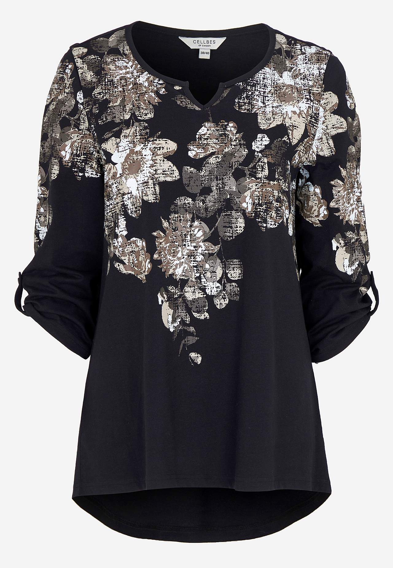 Gemustertes Jersey-Top