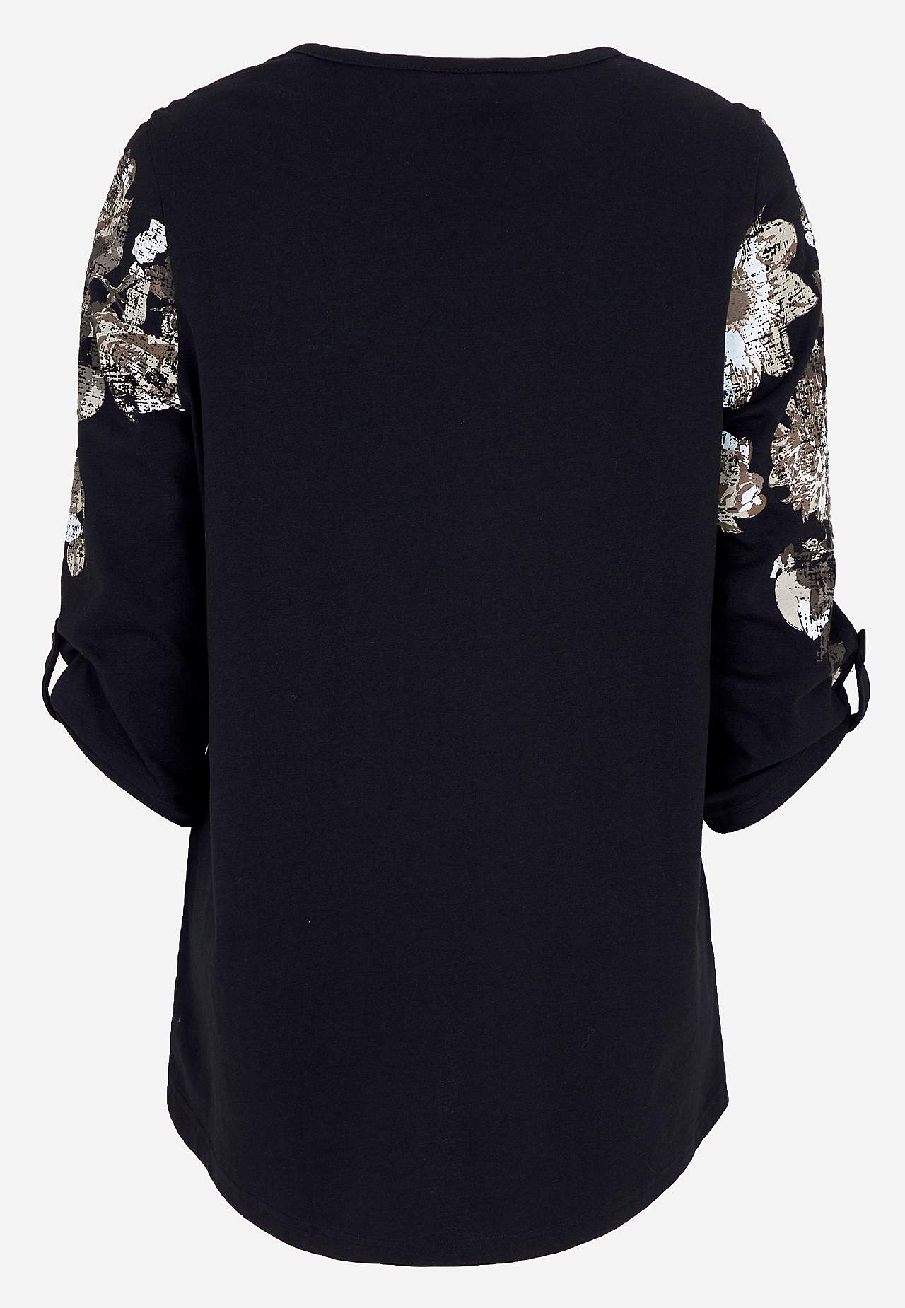 Gemustertes Jersey-Top