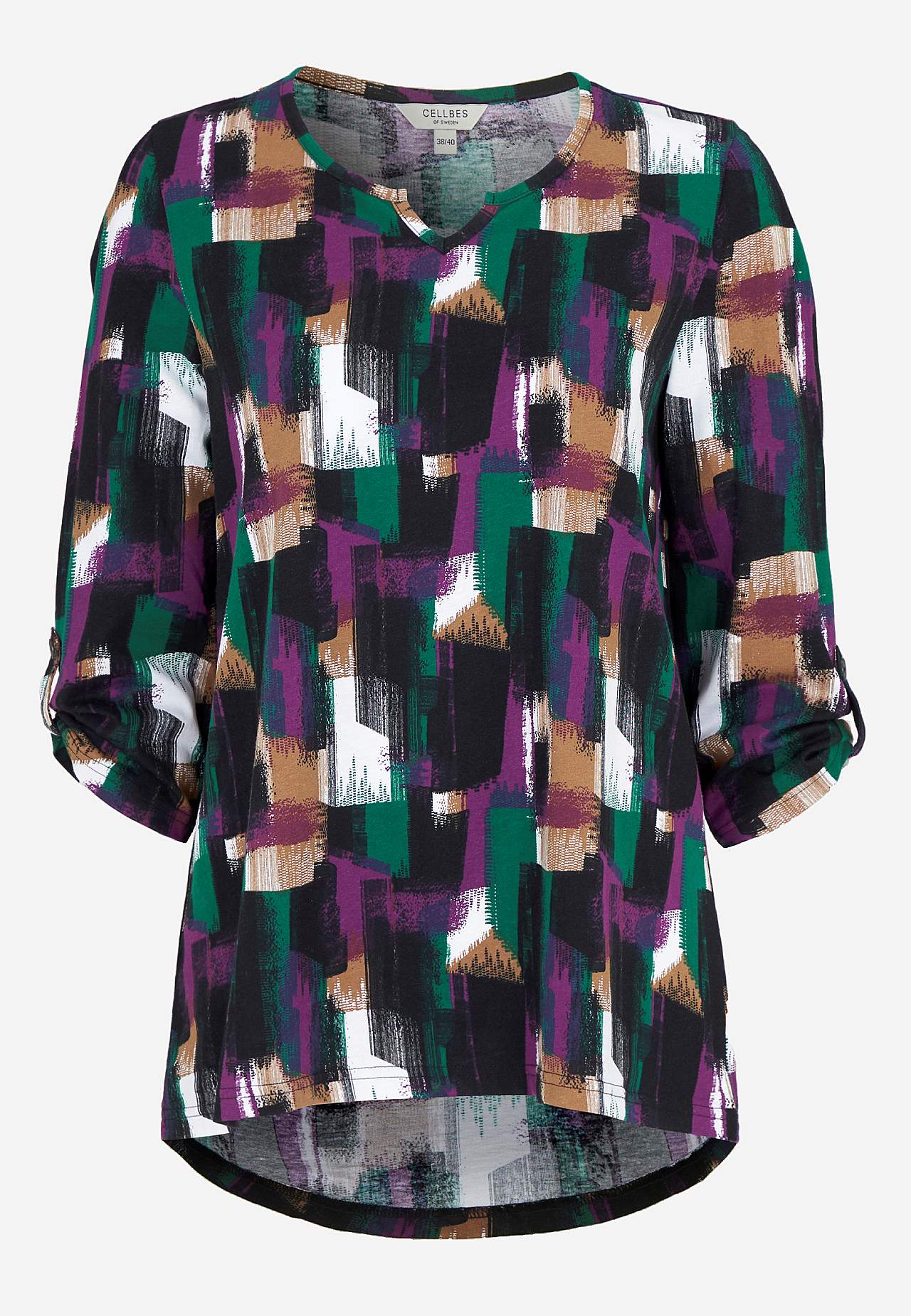 Gemustertes Jersey-Top
