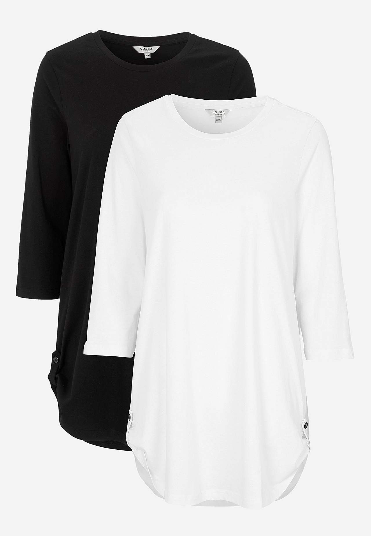 Jersey-Tunika mit 3/4-Ärmel 2er-Pack