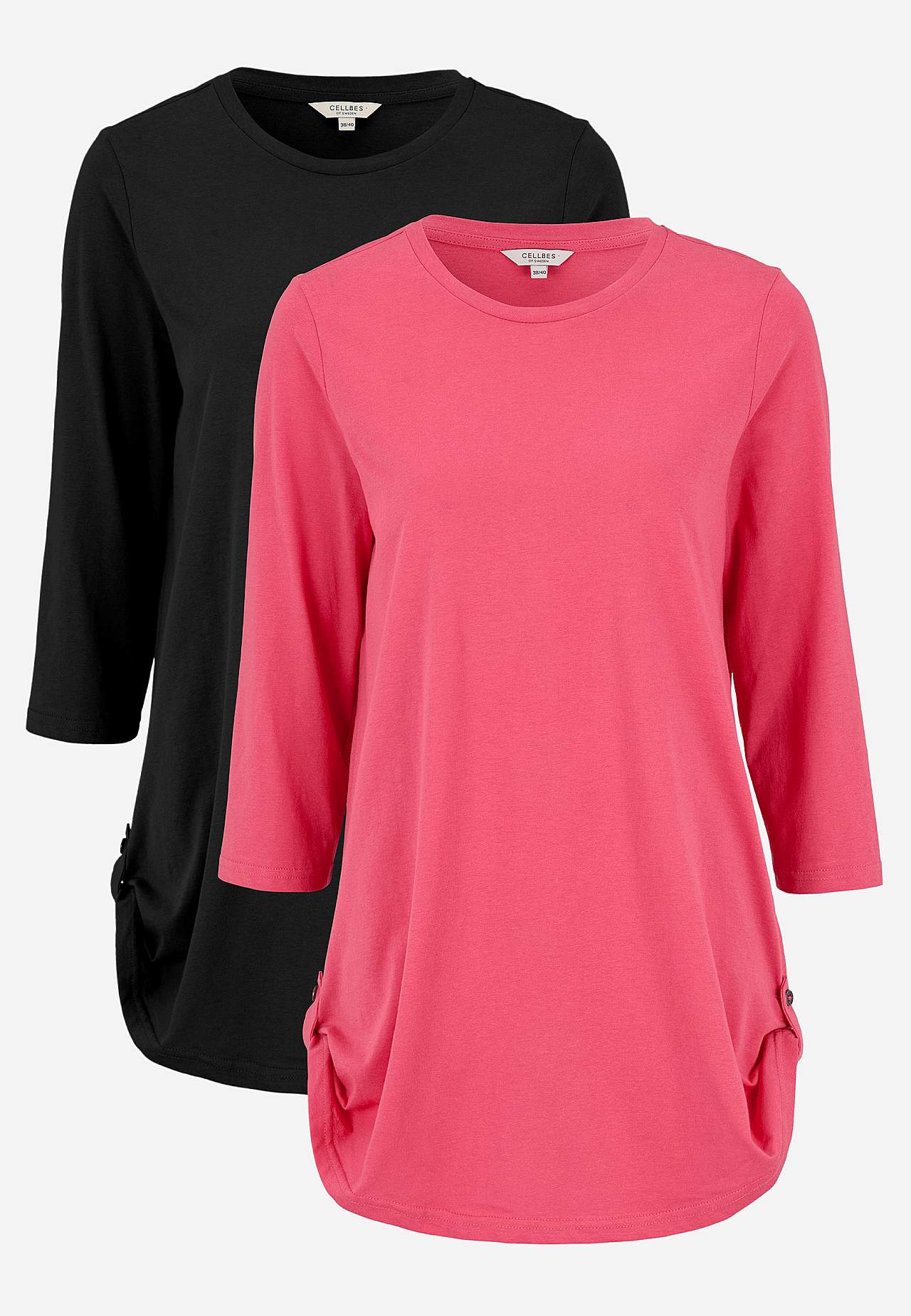 Jersey-Tunika mit 3/4-Ärmel 2er-Pack
