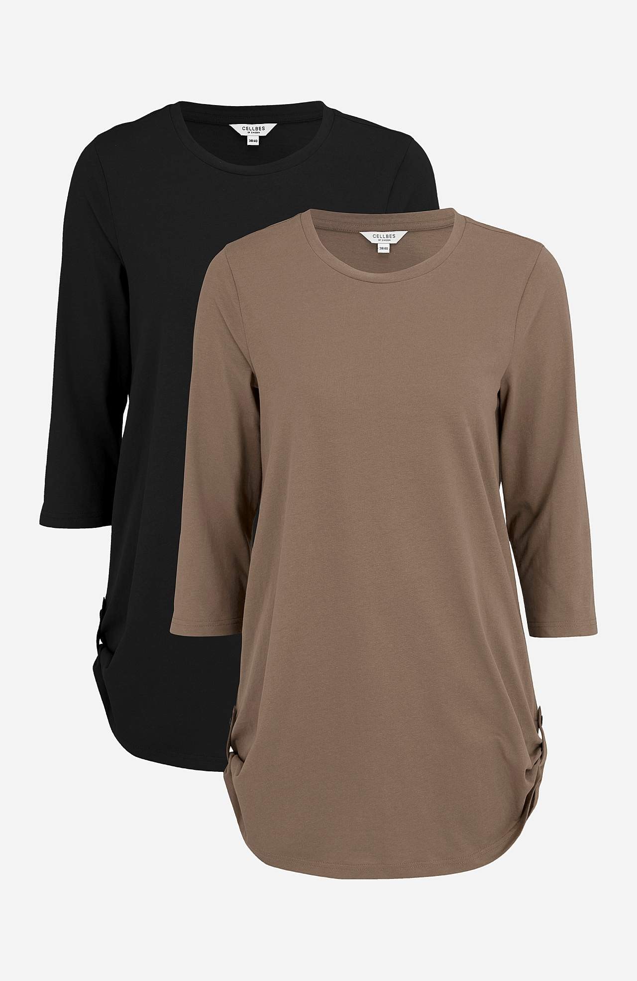 Jersey-Tunika mit 3/4-Ärmel 2er-Pack