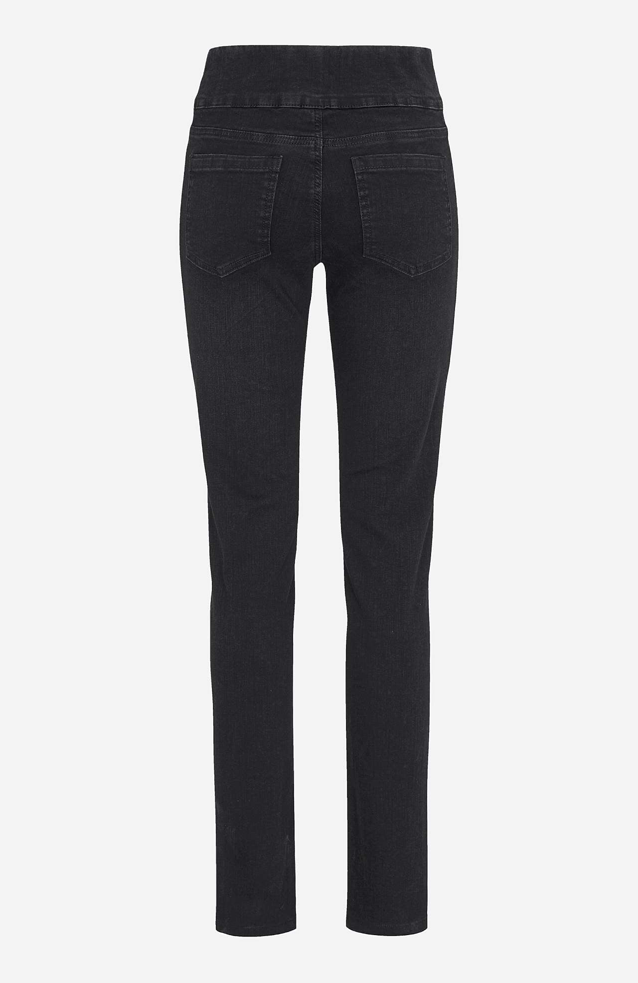 Elastische Jeggings mit Strass-Details