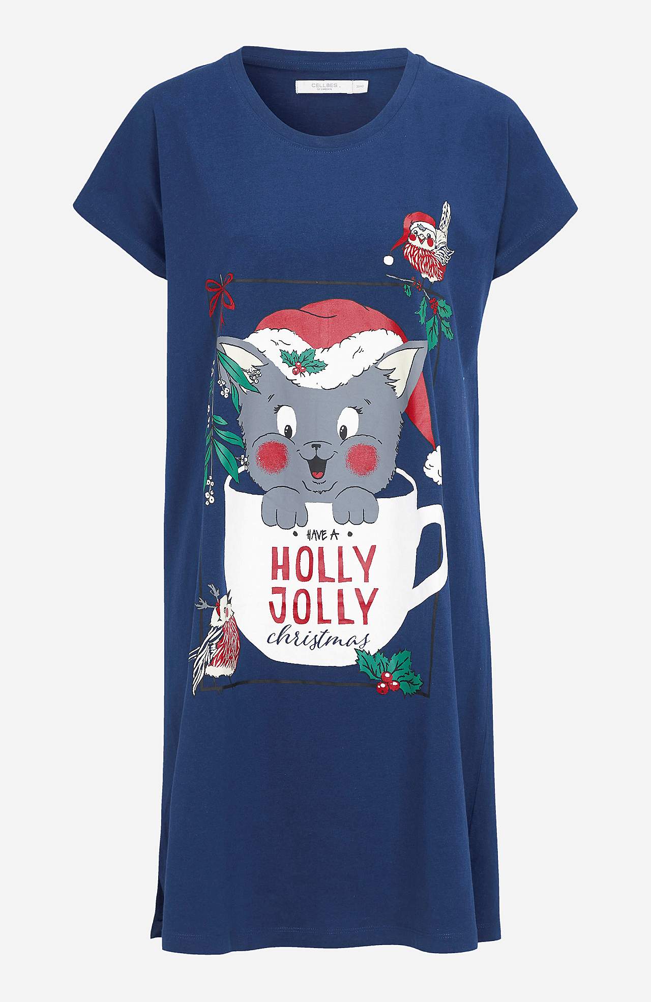 Nachtkleid mit Weihnachtsmotiv