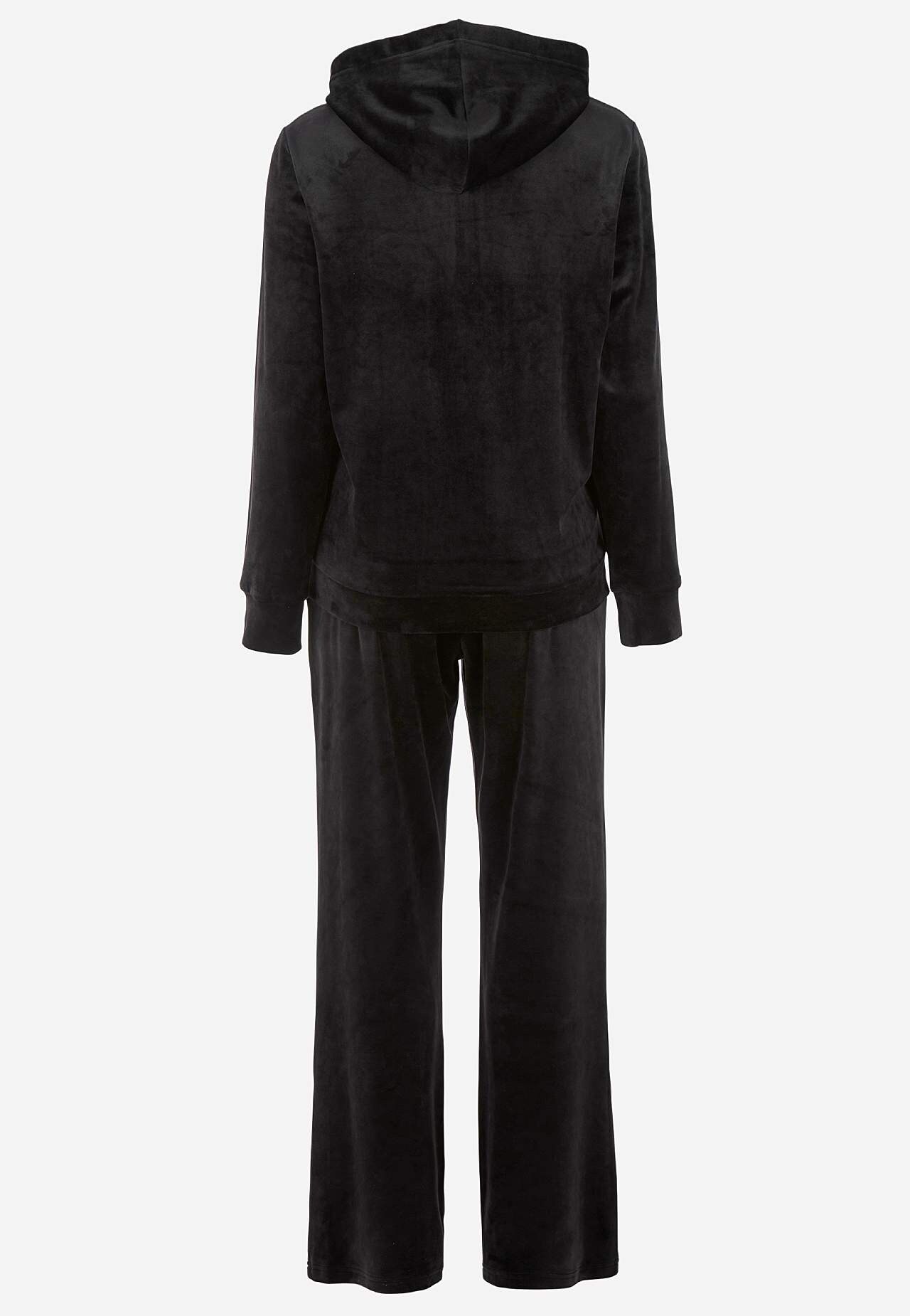 Zweiteiliges Velour-Set