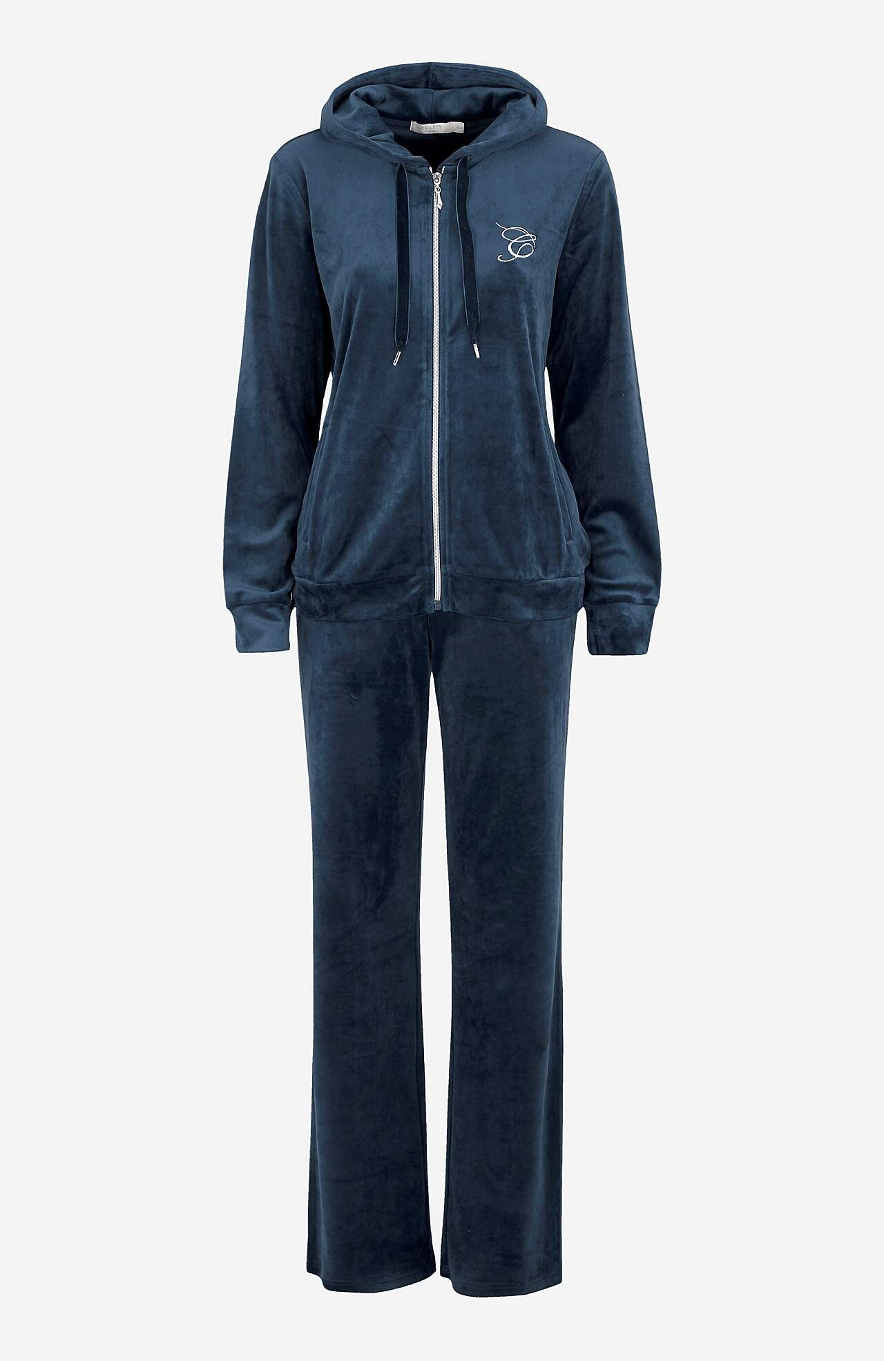 Zweiteiliges Velour-Set