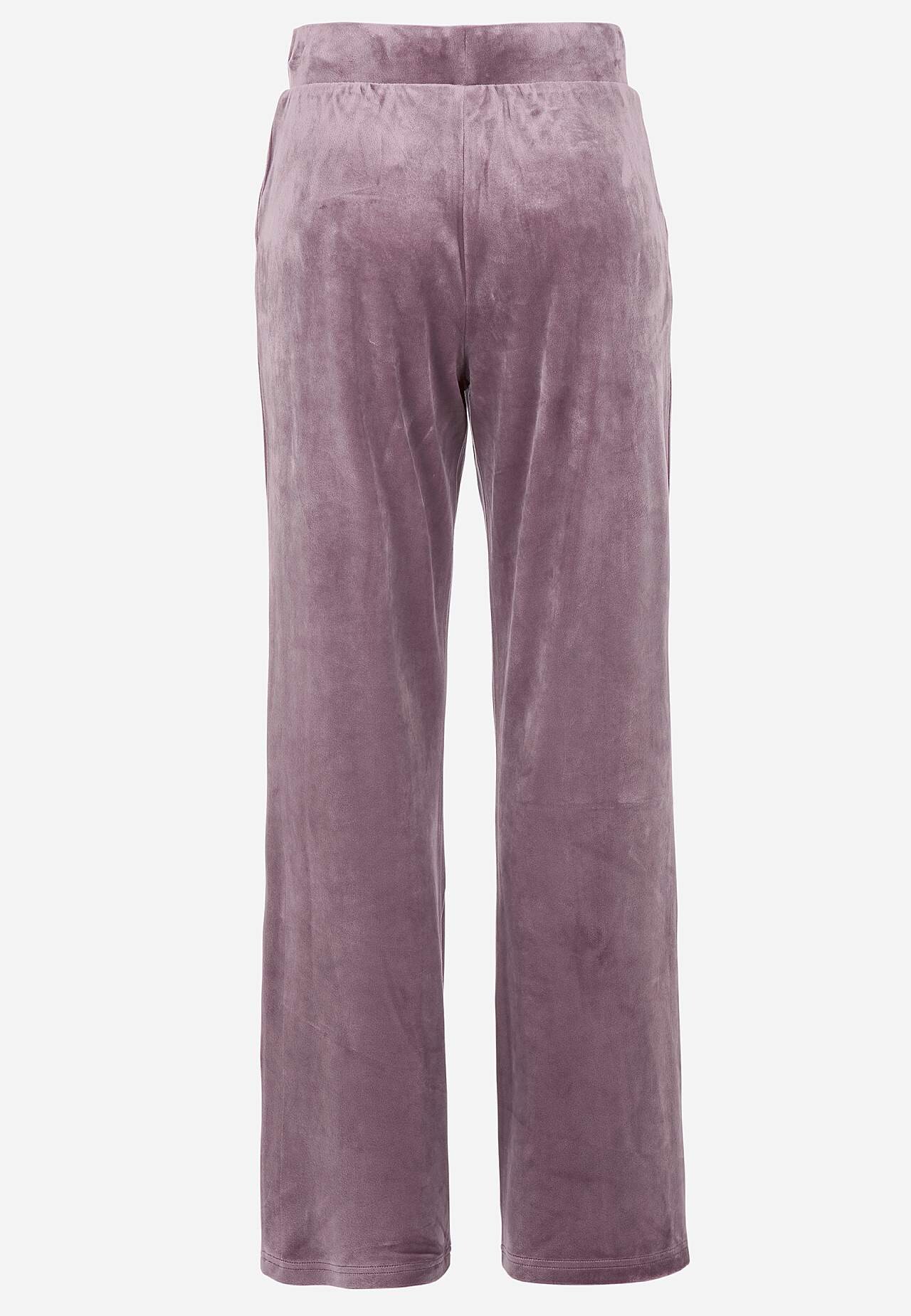 Zweiteiliges Velour-Set
