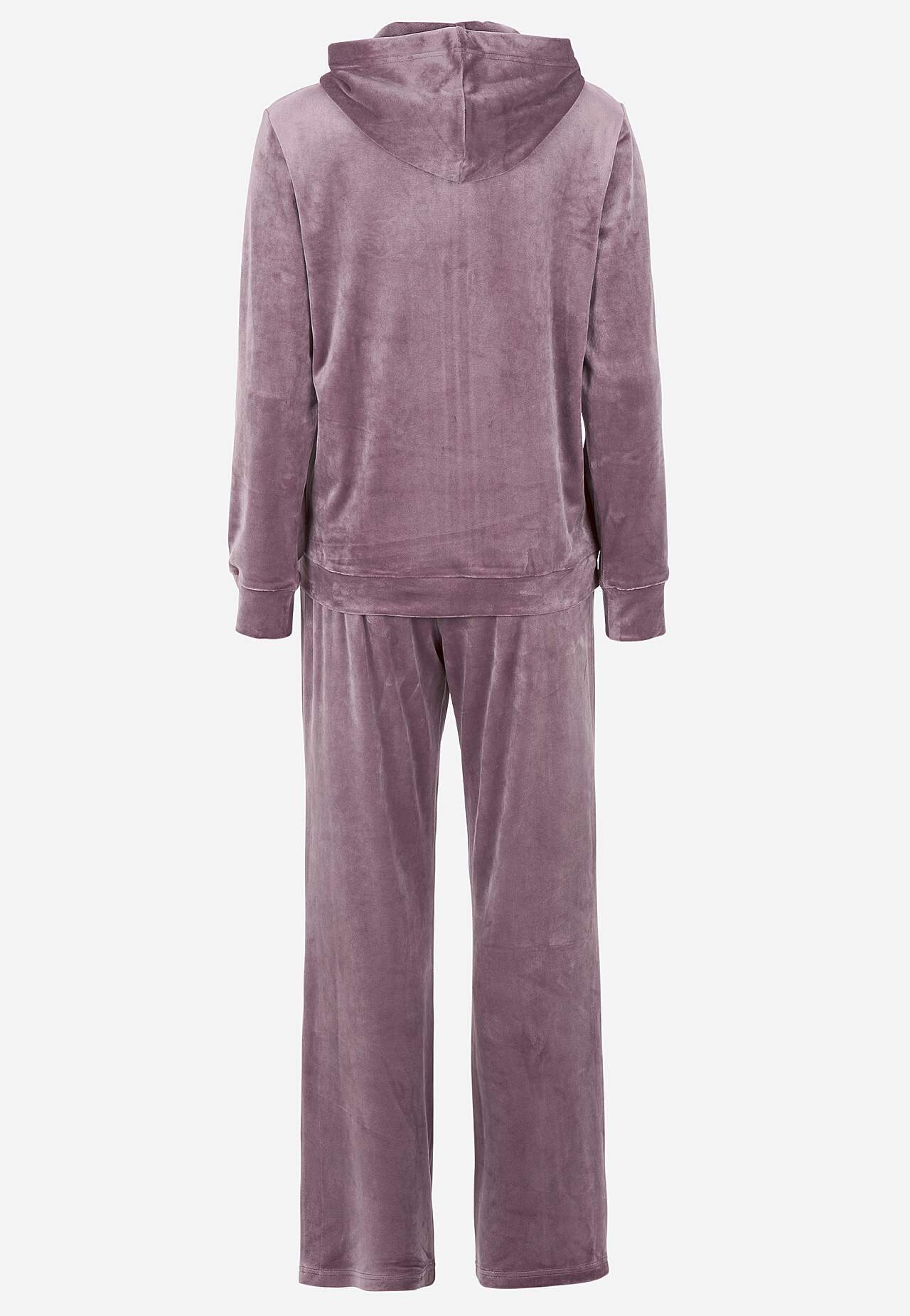 Zweiteiliges Velour-Set