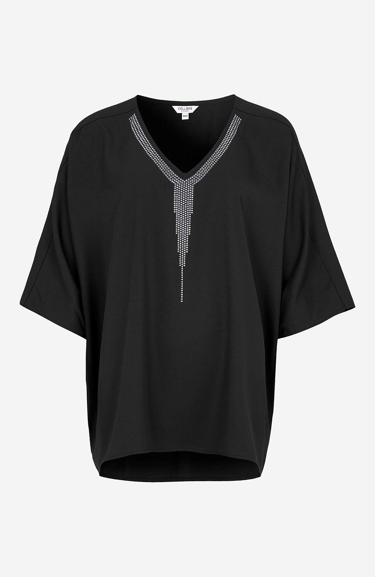 Party-Bluse mit verzierten Details