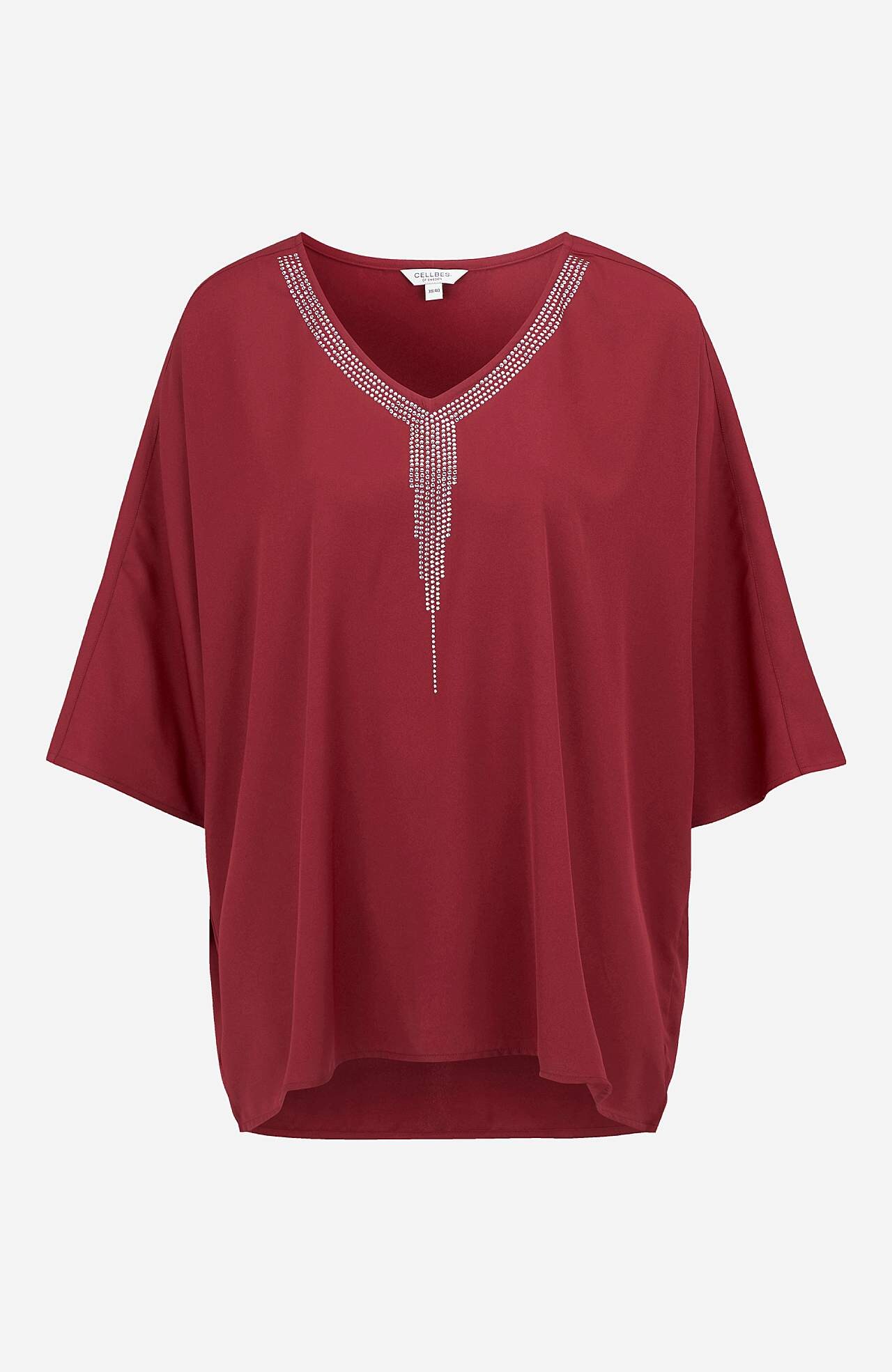 Party-Bluse mit verzierten Details
