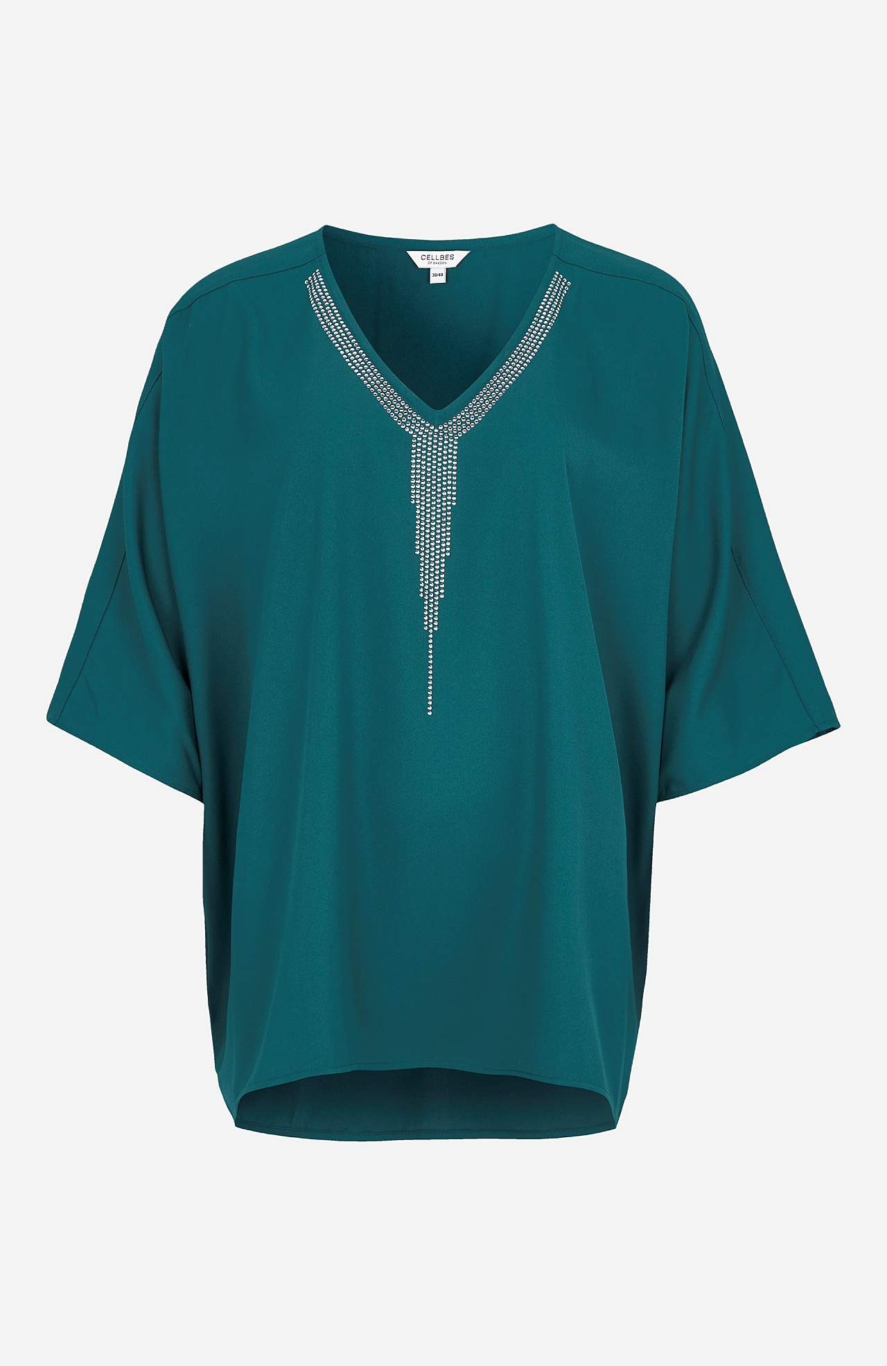 Party-Bluse mit verzierten Details