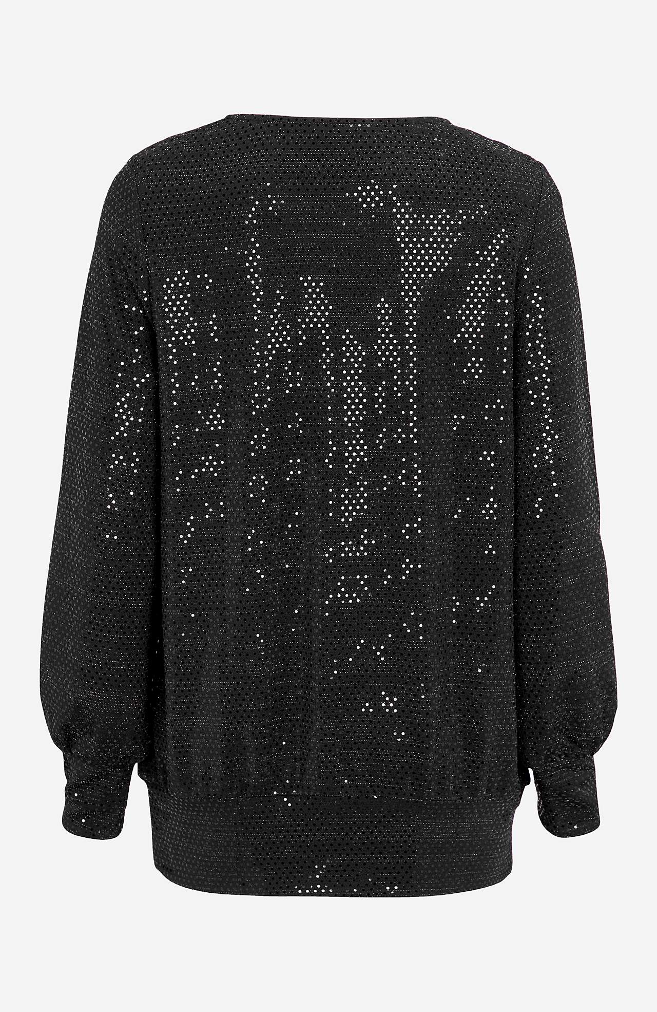 Jersey-Top mit Pailletten