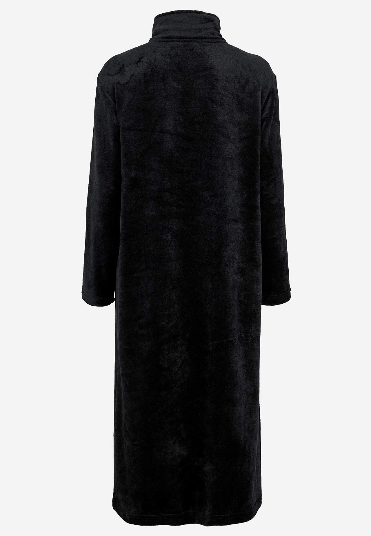 Morgenrock aus Fleece mit Seitentaschen