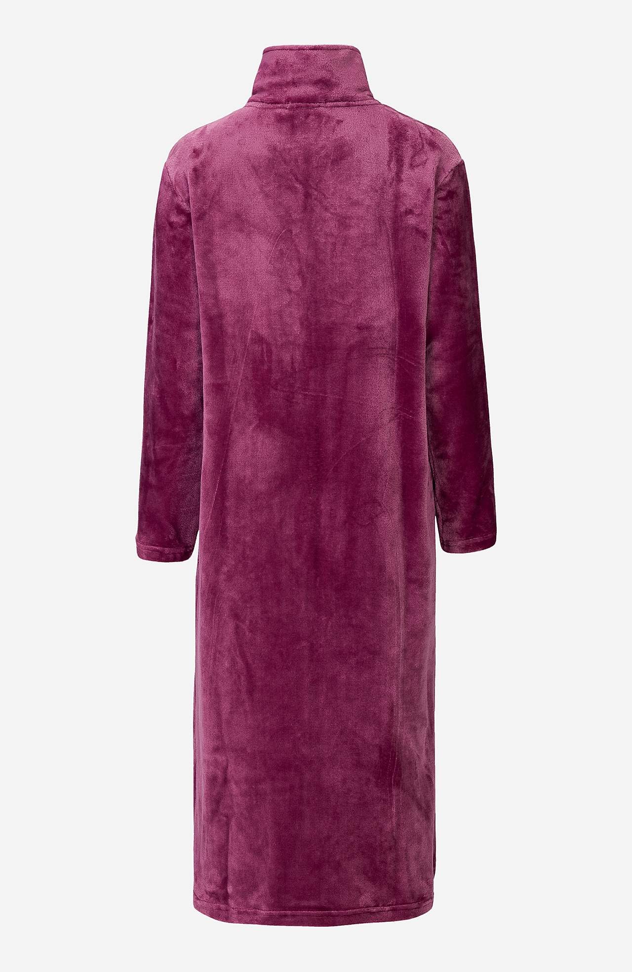Morgenrock aus Fleece mit Seitentaschen