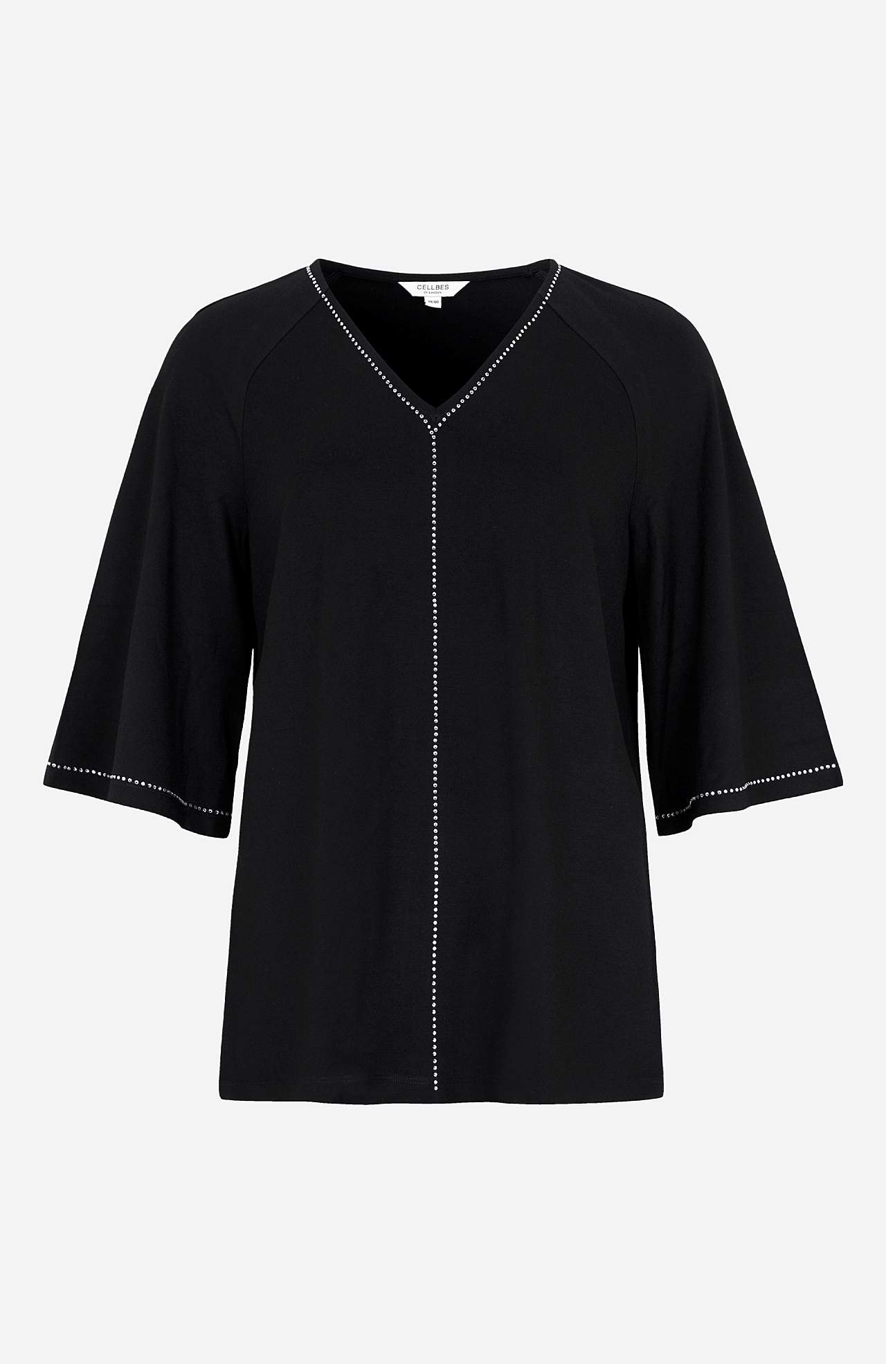 Jersey-Top mit Strass-Details Barbara