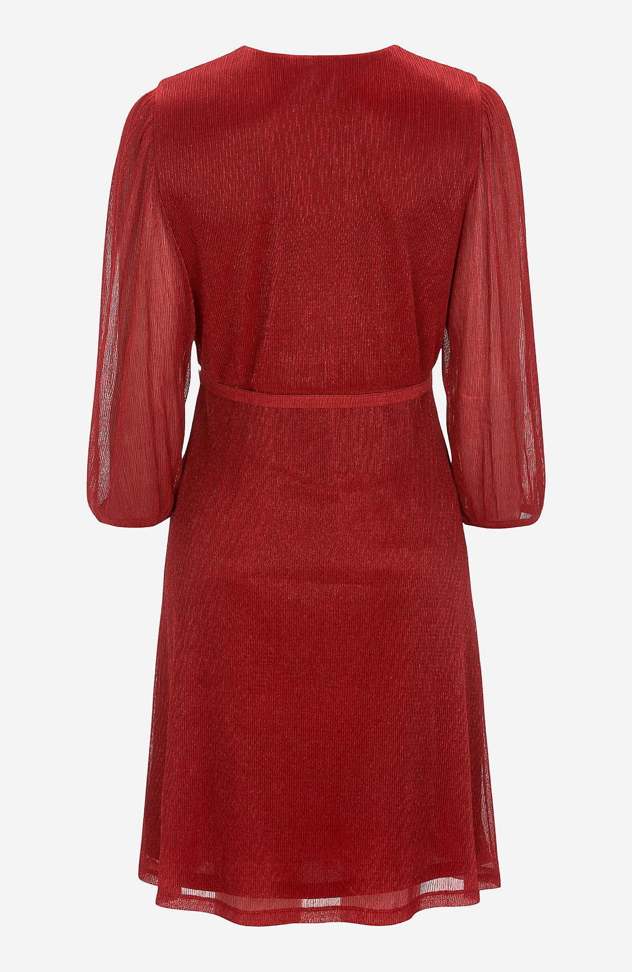 Glänzendes Partykleid mit überlappendem Design