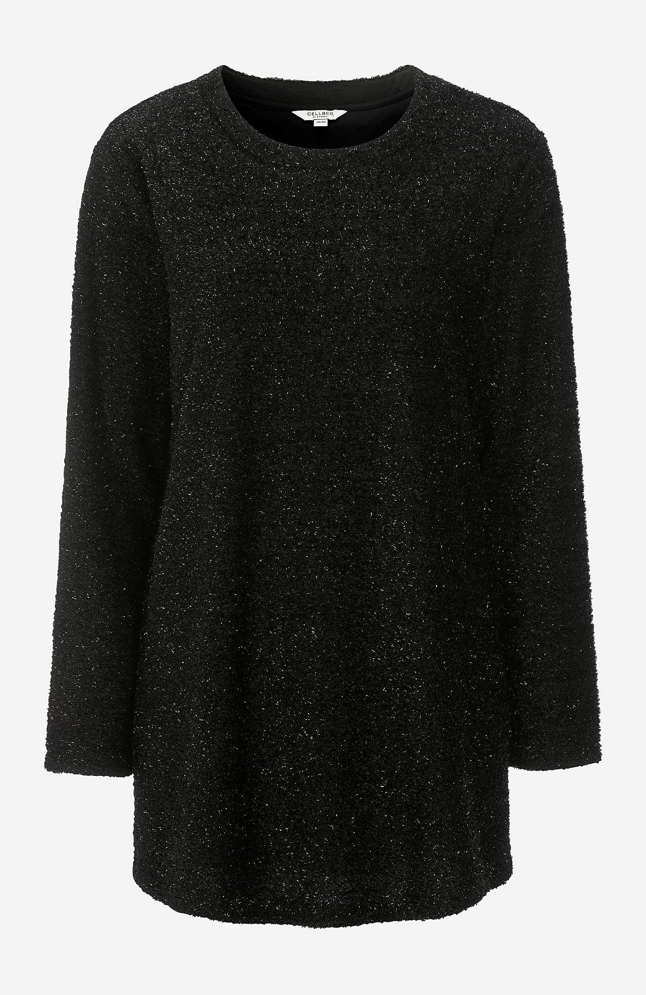 Glänzender, gestrickter Pullover
