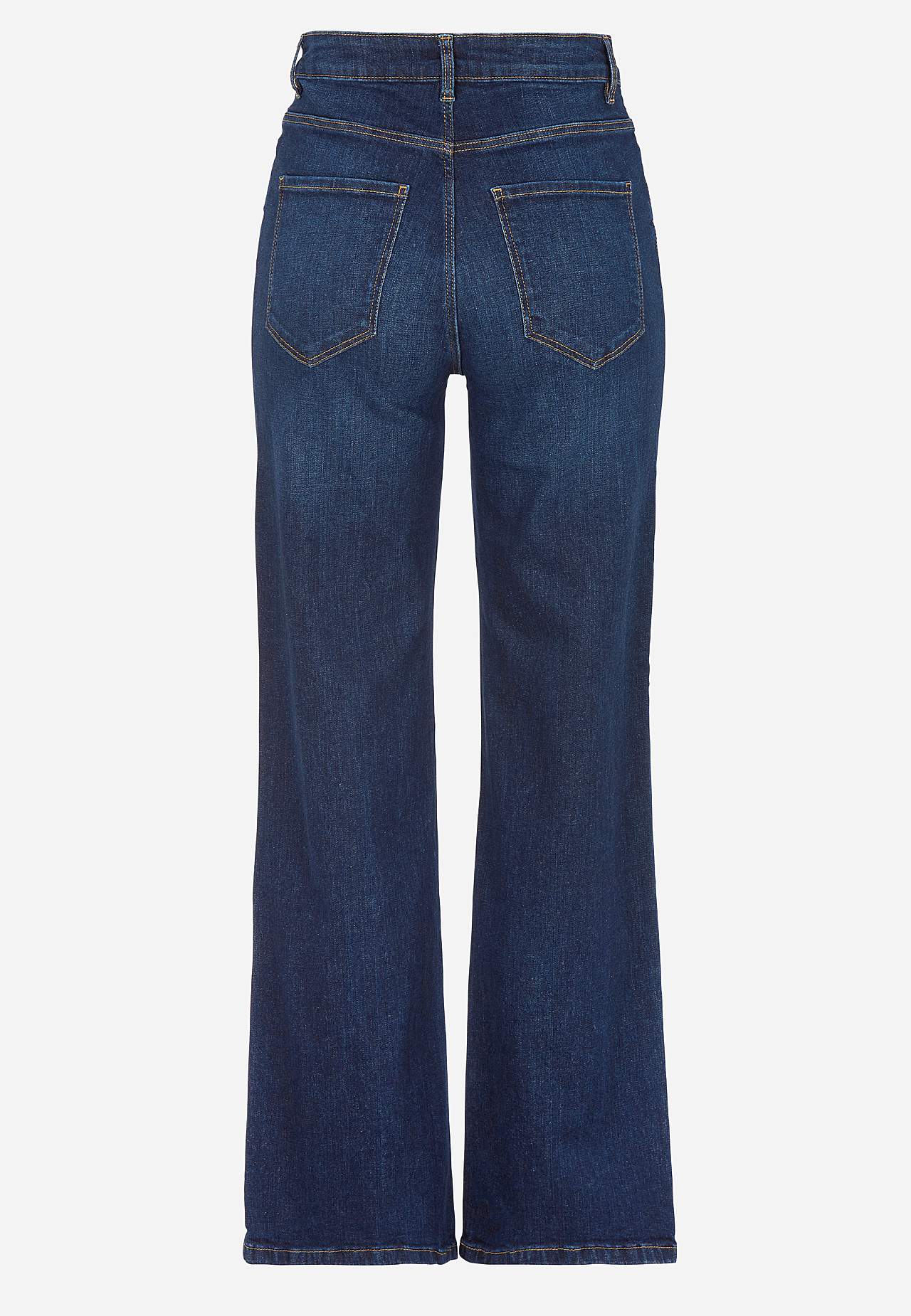Stretch-Jeans mit hoher Taille