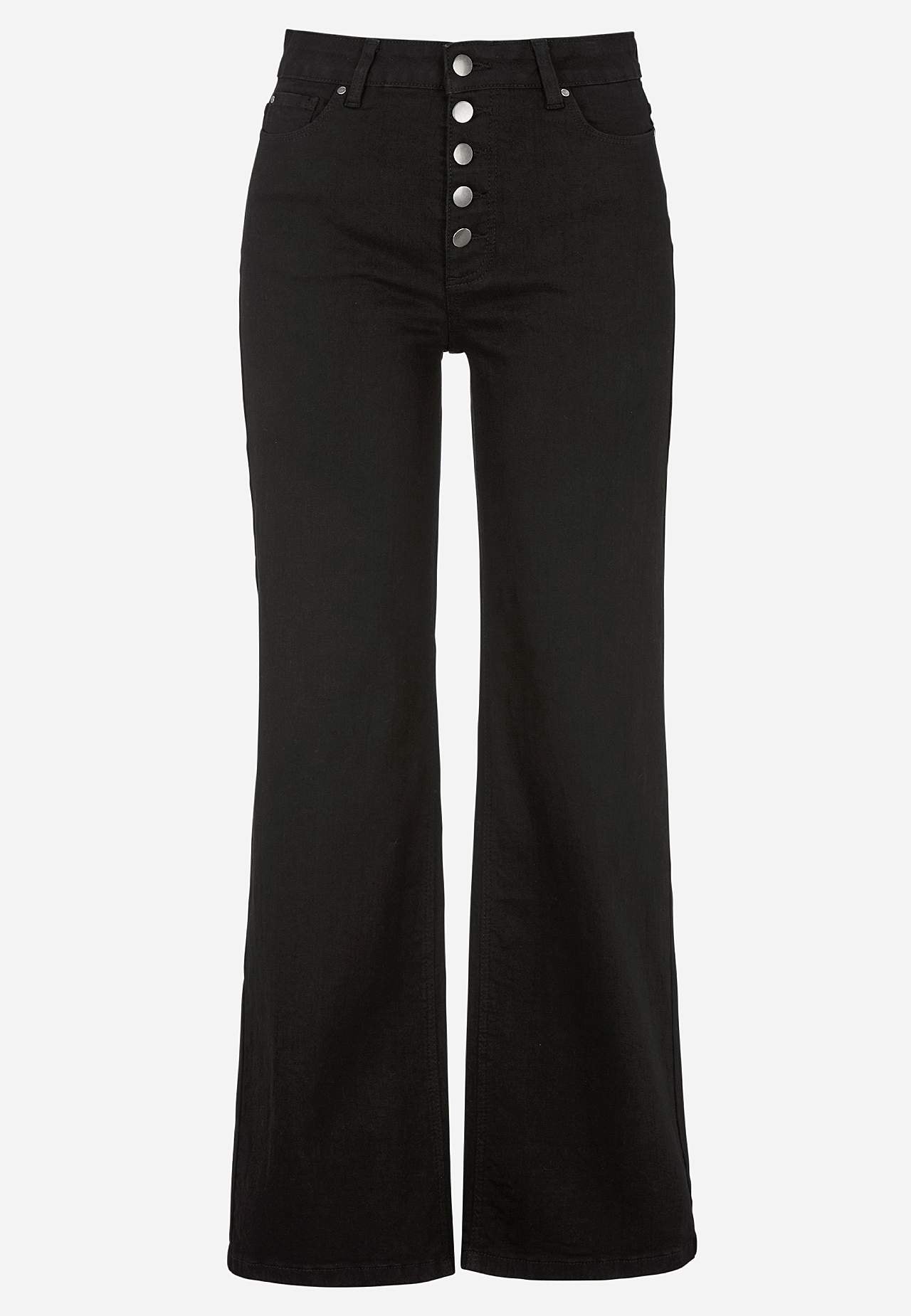 Stretch-Jeans mit hoher Taille
