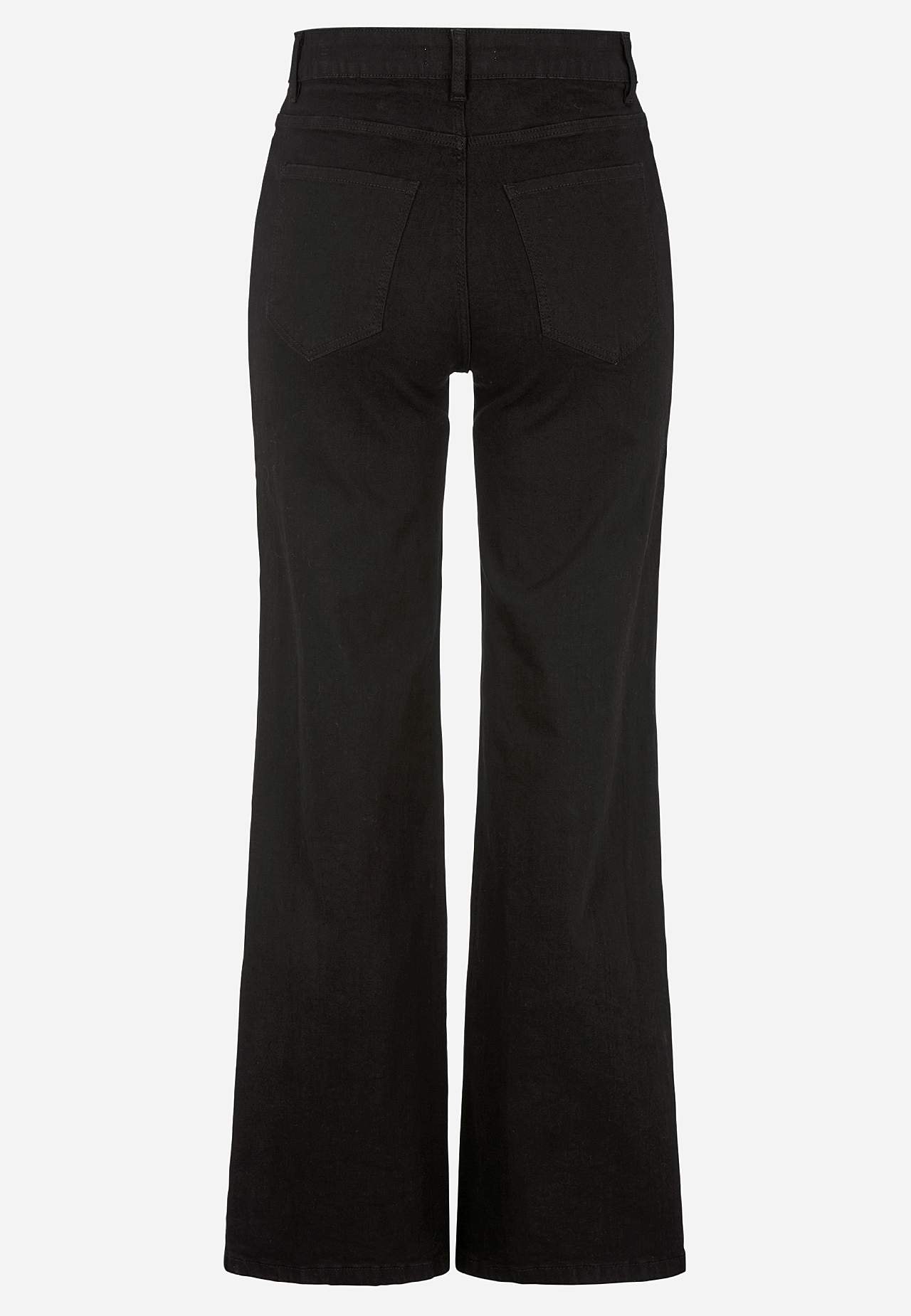 Stretch-Jeans mit hoher Taille