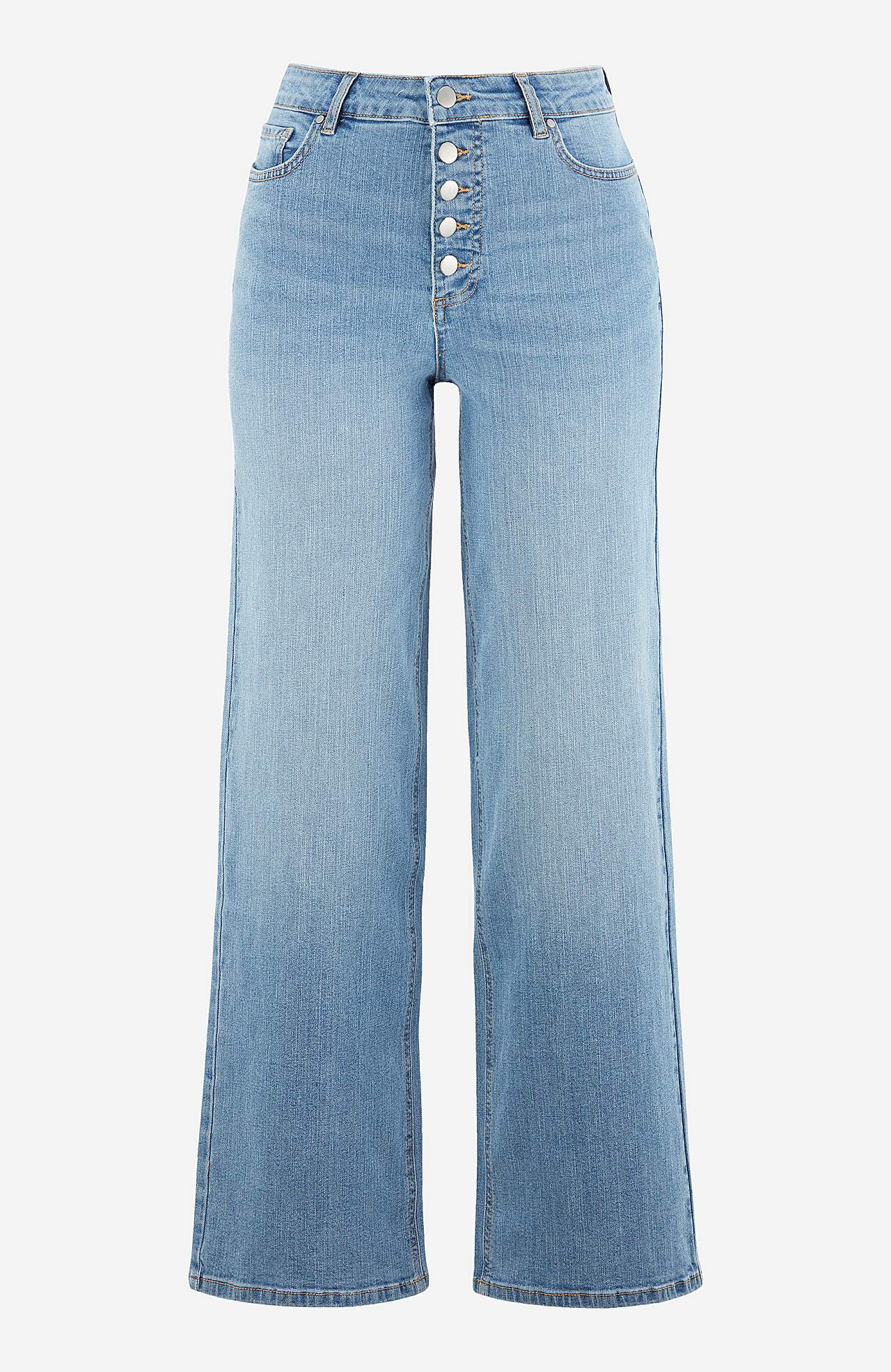 Stretch-Jeans mit hoher Taille