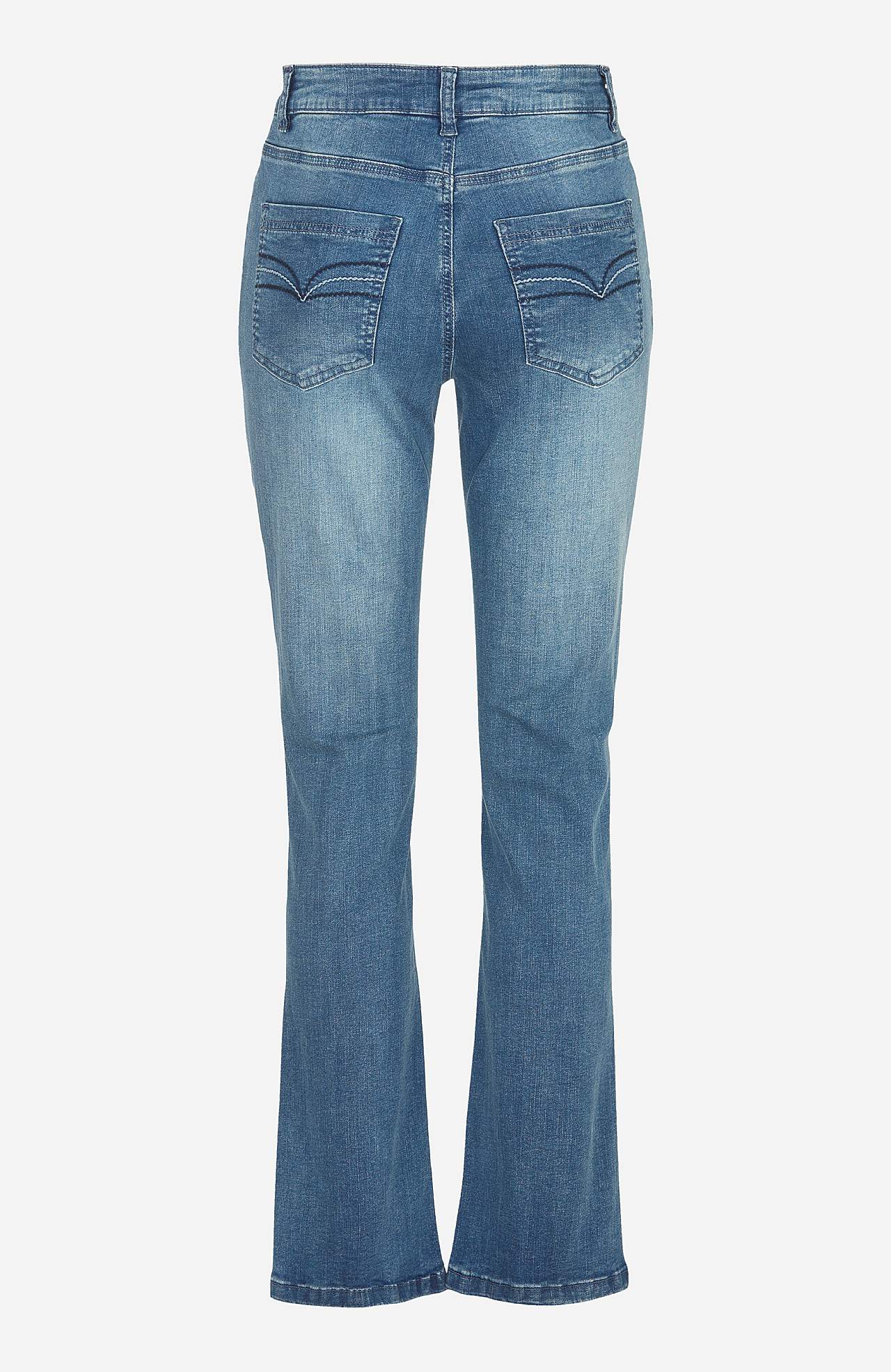 Stretch-Jeans mit Bootcut-Schnitt