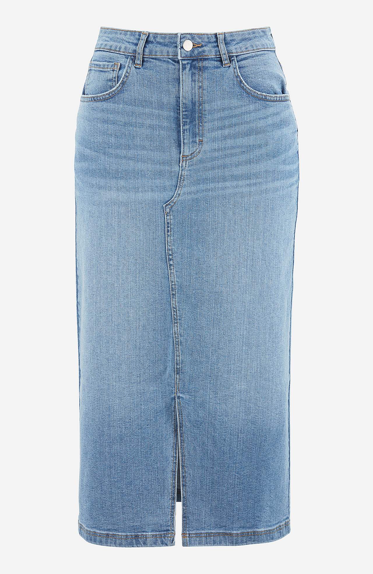 Jeansrock mit Schlitz vorne