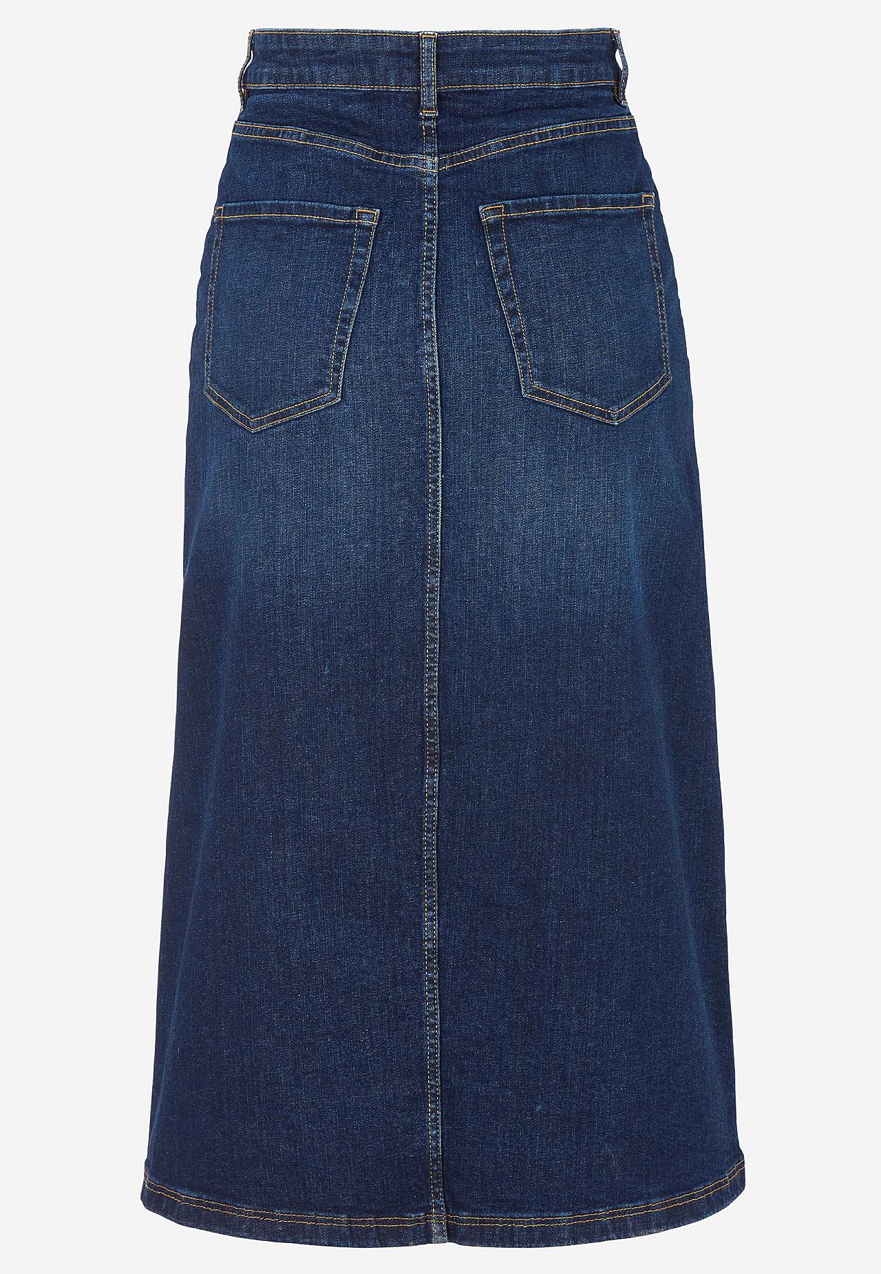 Jeansrock mit Schlitz vorne
