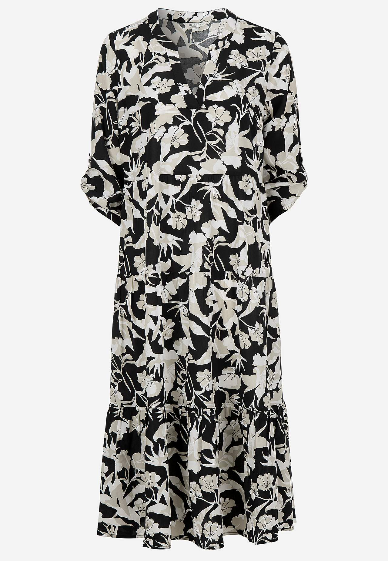 Kleid mit Volants