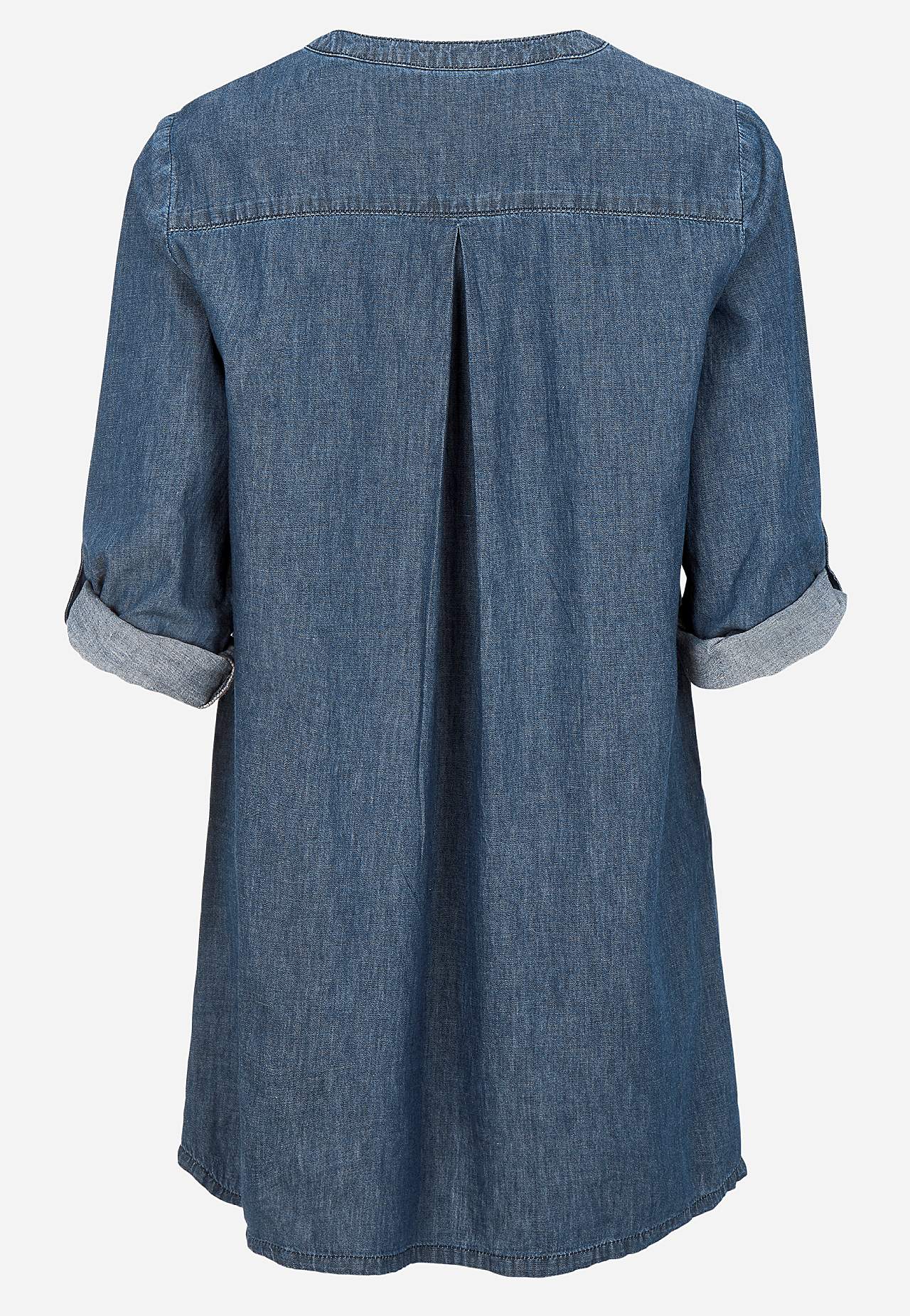 Denim-Tunika mit Taschen