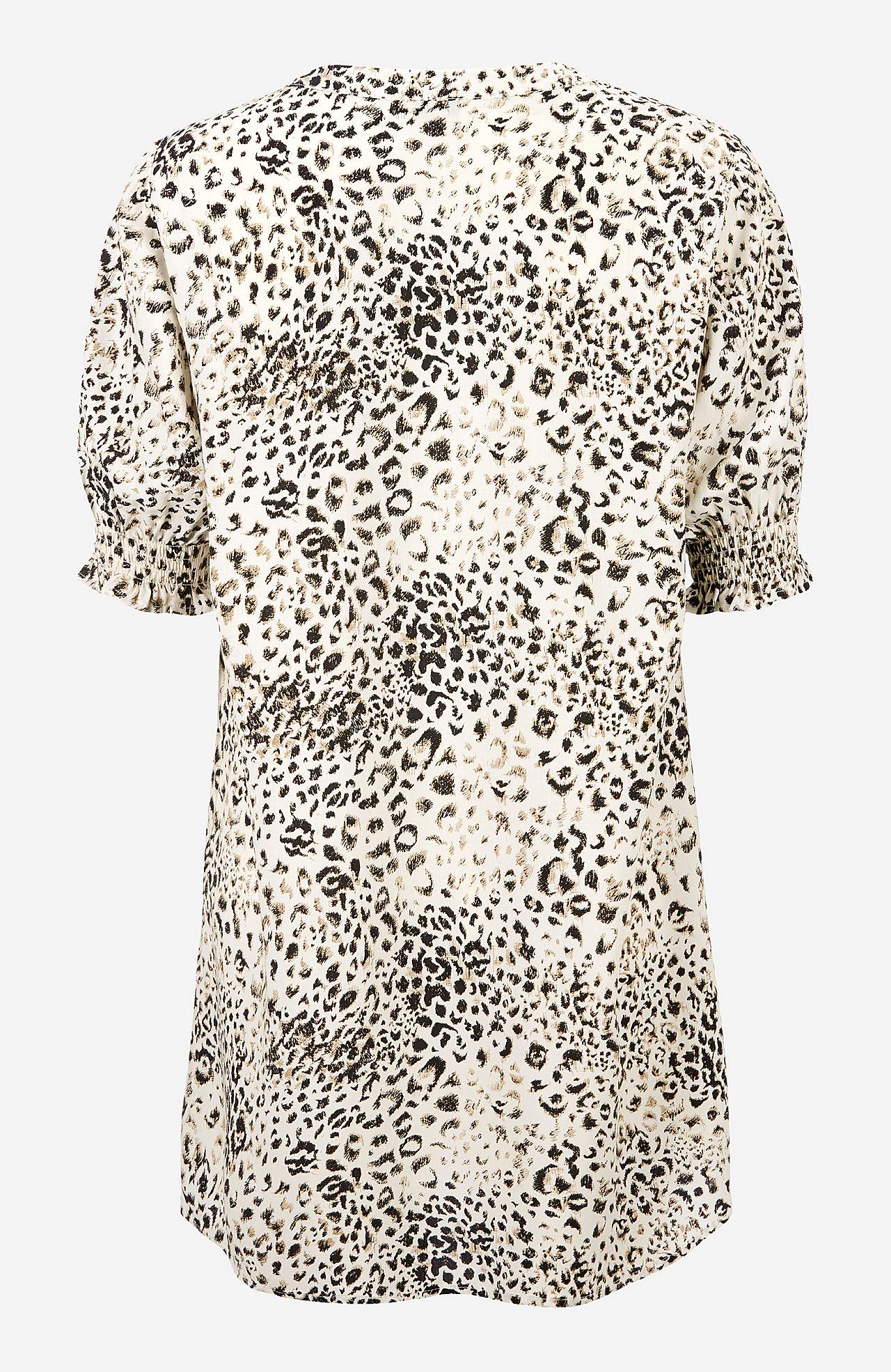 Tunika mit Smokarbeit an den Ärmelenden