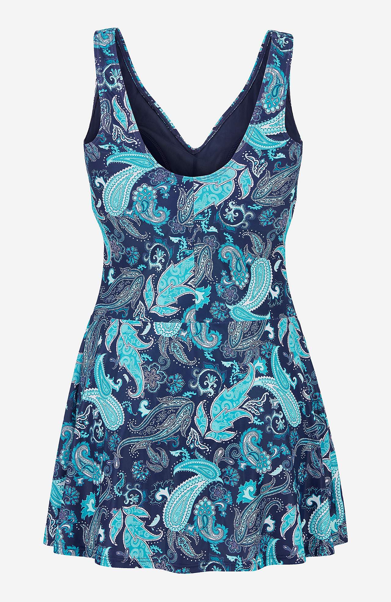 Badeanzug-Kleid mit einem Allover-Muster