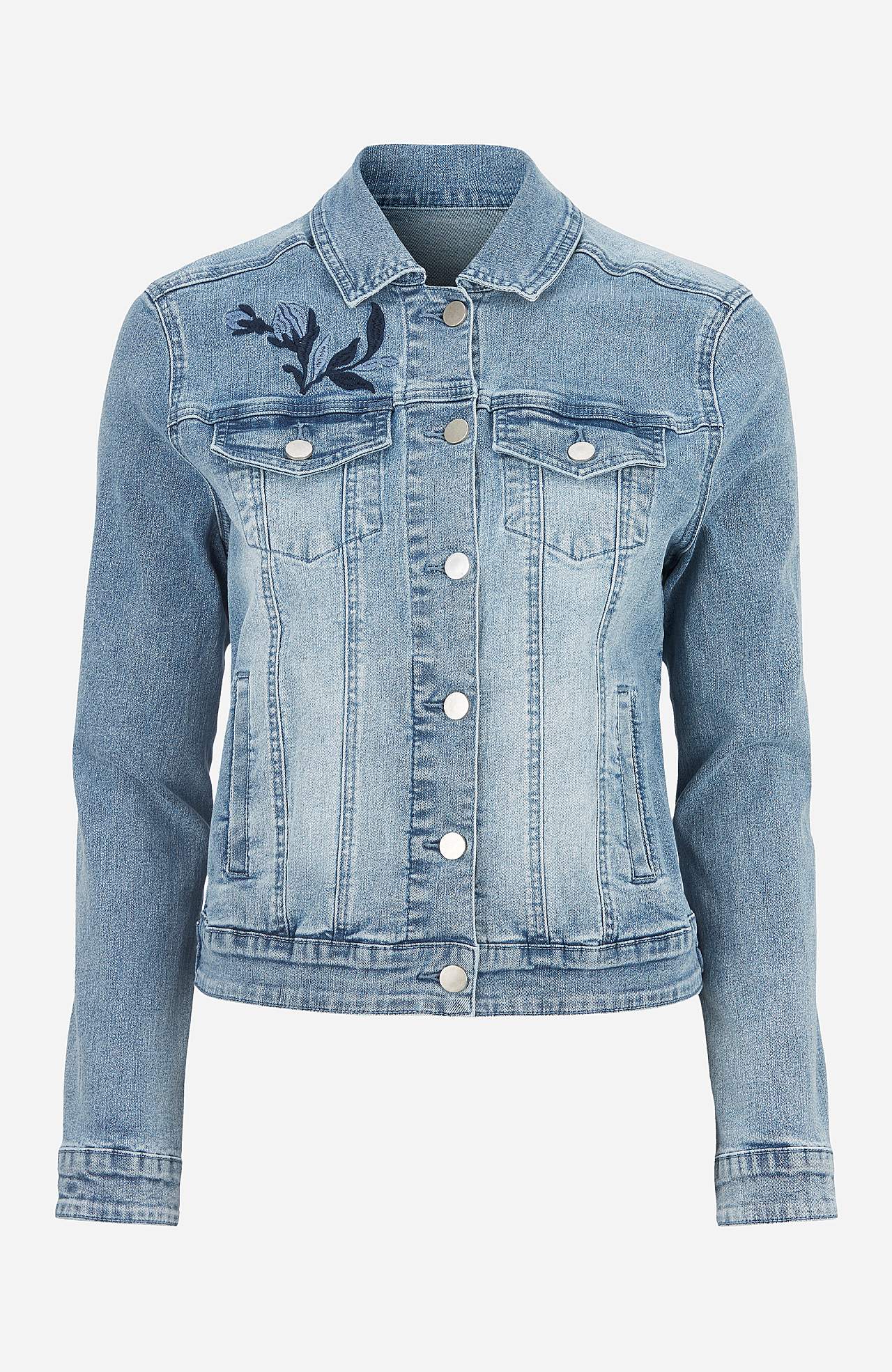 Jeansjacke mit Stickereien Emmy